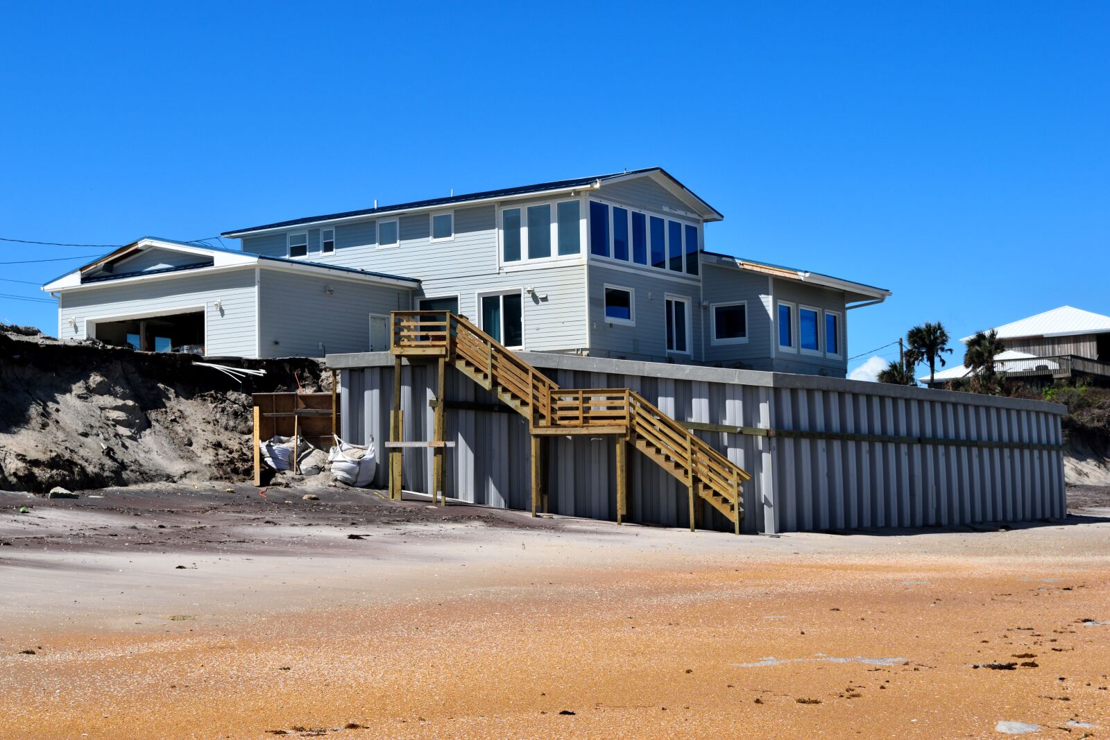 Nikon D3300 sample photo. Beach wall, erosion protection photography