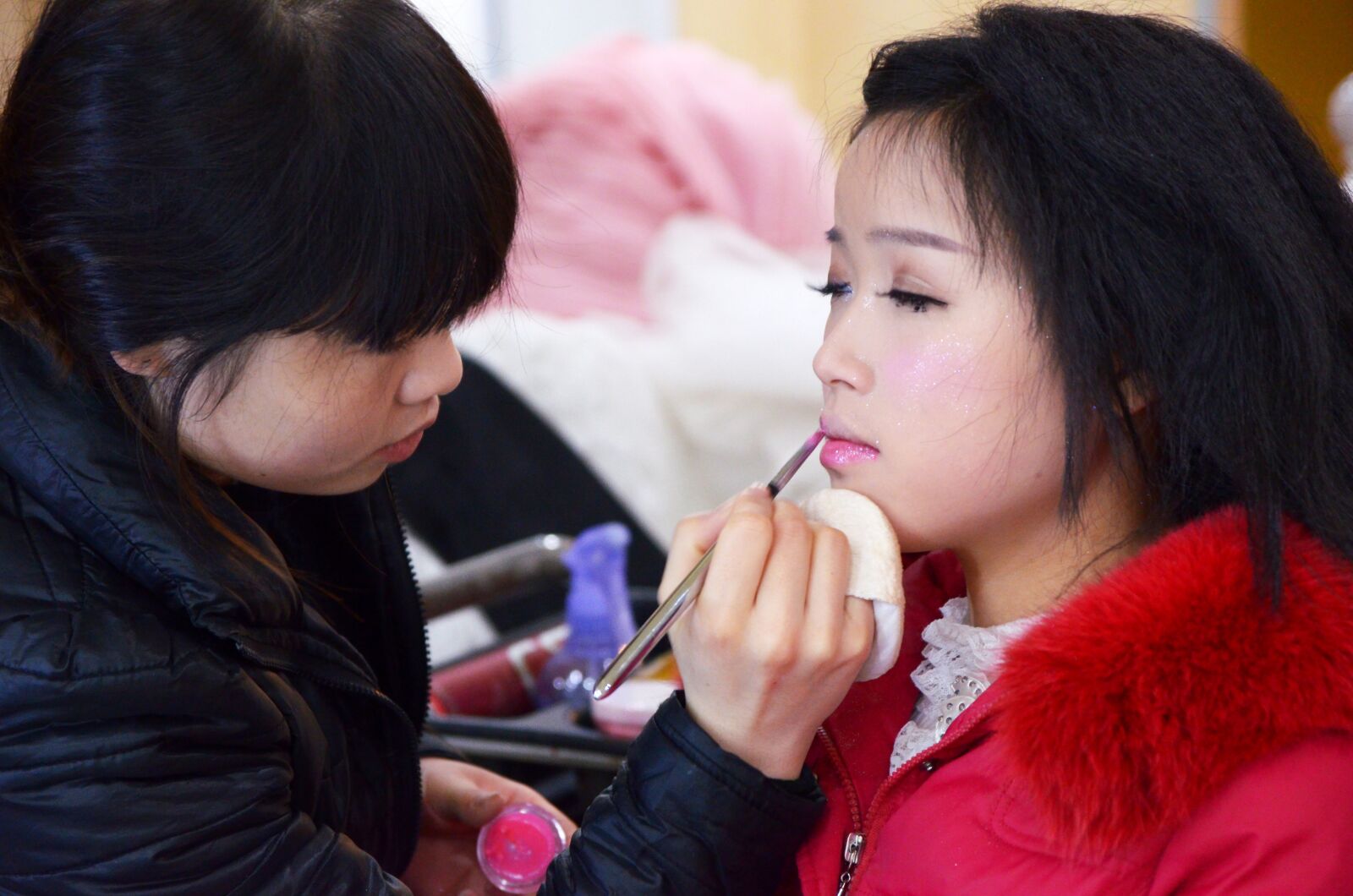 Nikon D7000 sample photo. Bride, makeup, wedding photography