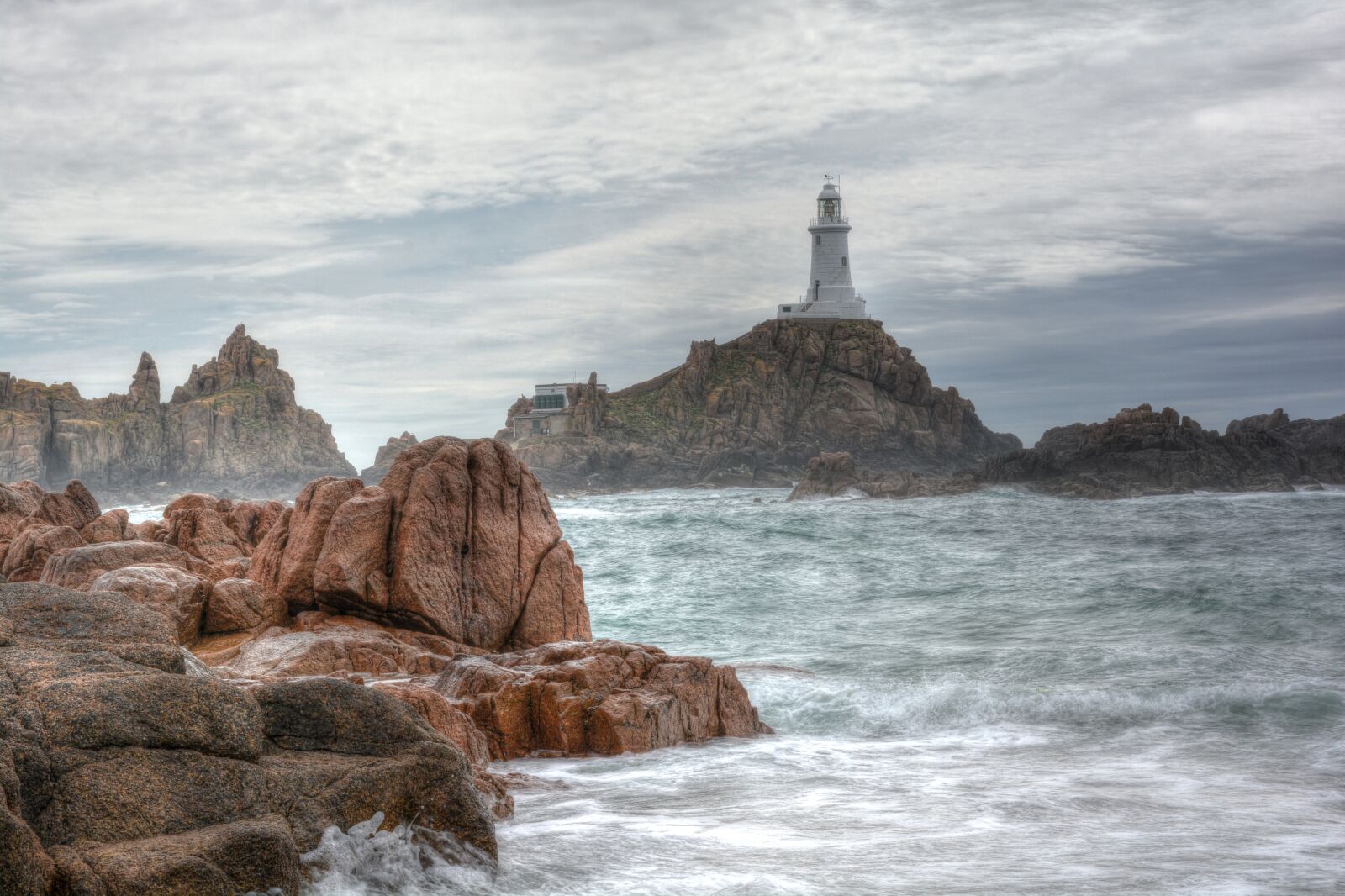 Nikon D7100 sample photo. Lighthouse, high tide, jersey photography