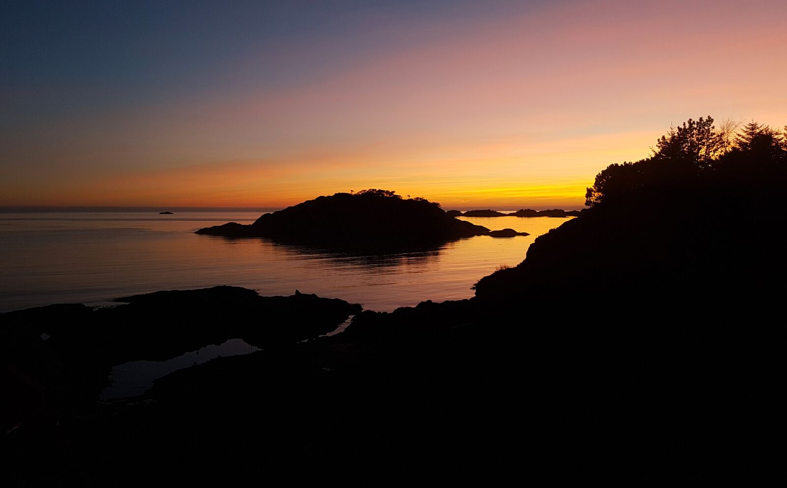 Samsung Galaxy S7 sample photo. Sunset, egersund, norway photography