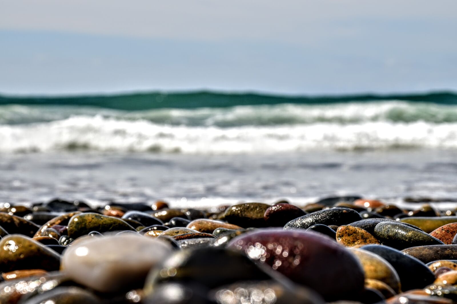 Nikon D5500 sample photo. Beach, rocks, focus photography