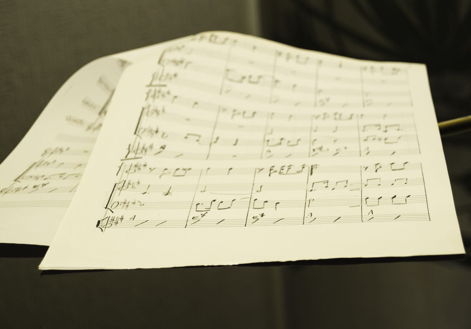 Nikon D3100 sample photo. Music sheet, over the photography