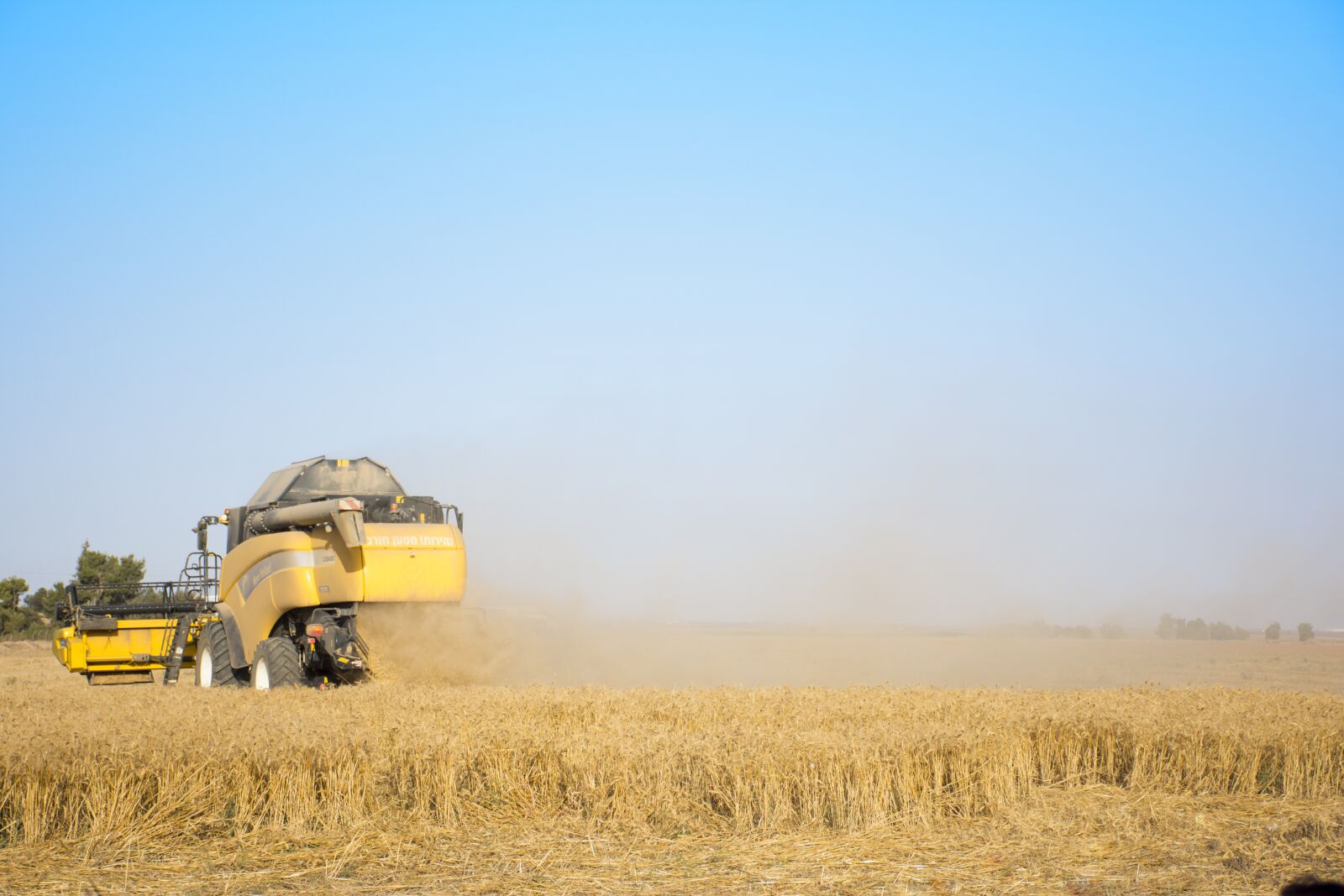 Nikon D7200 sample photo. Israel, wheat field, tractor photography