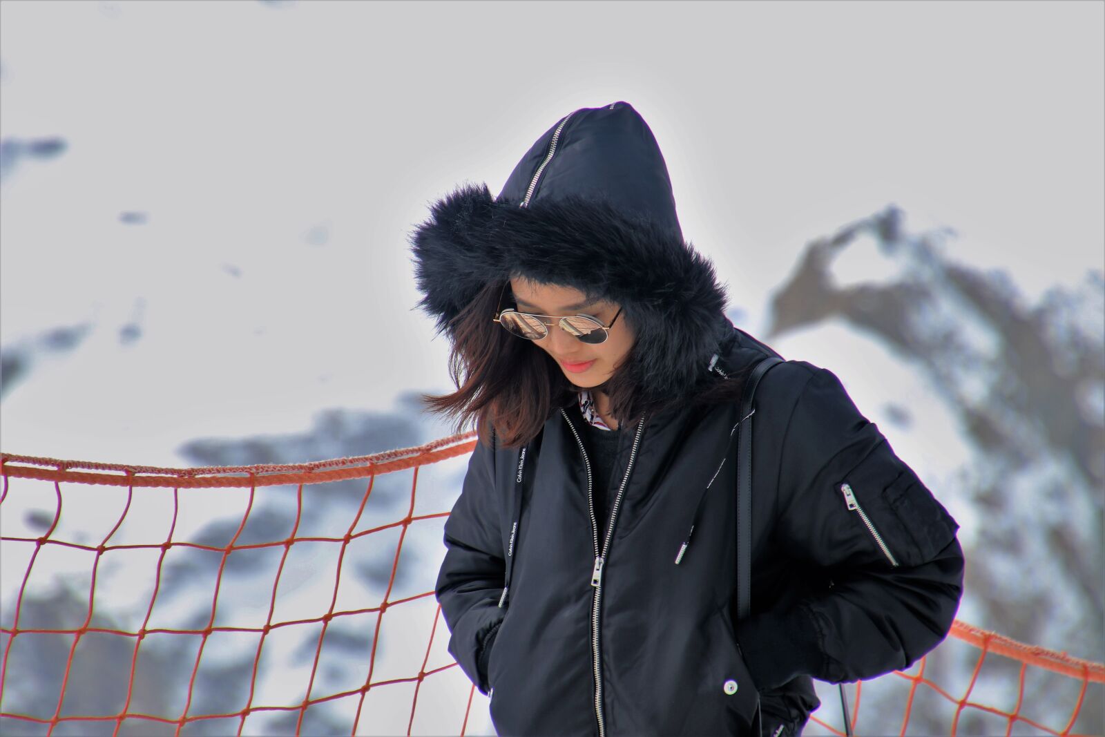 Canon EOS 80D sample photo. Glasses, winter, people photography