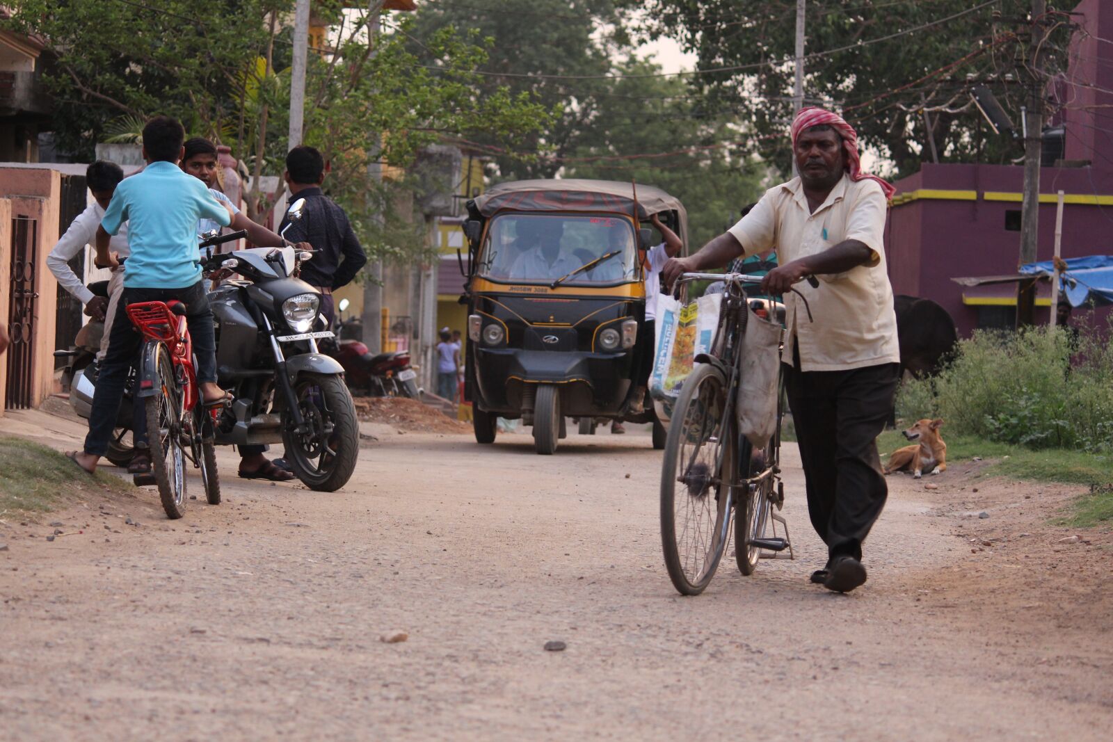 Canon EOS 700D (EOS Rebel T5i / EOS Kiss X7i) sample photo. India, gal, cycle photography