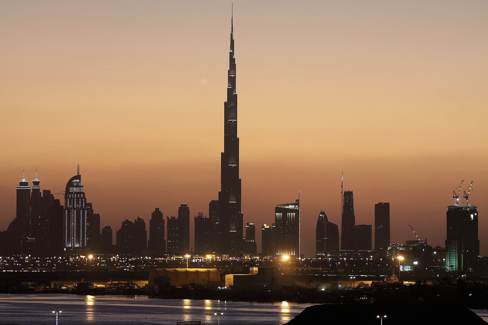 Canon EOS 50D sample photo. Night, dubai, sunset photography