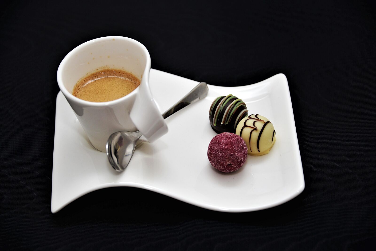 Nikon D610 sample photo. Espresso, coffee, chocolates photography