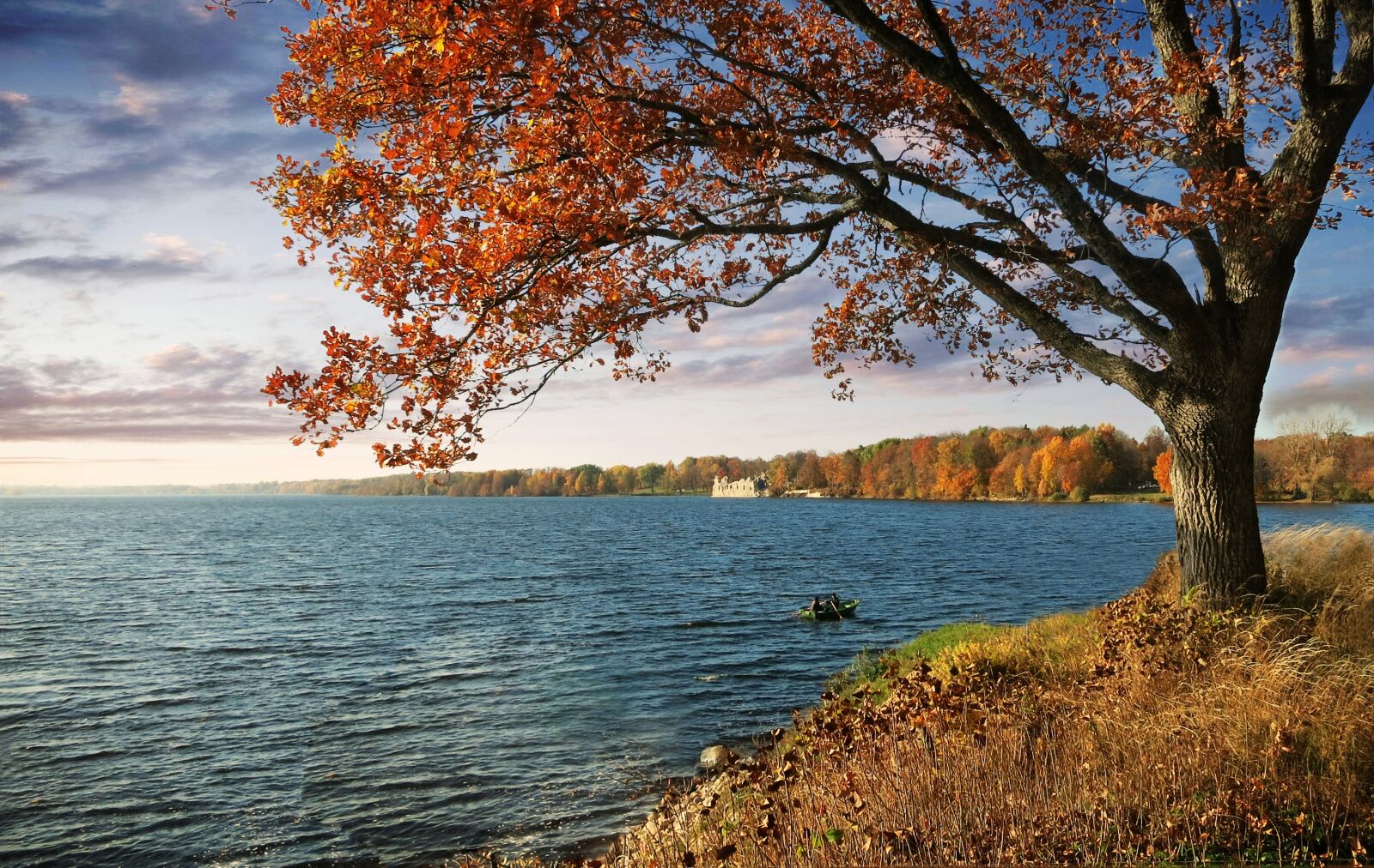 Canon PowerShot S110 sample photo. Autumn, river, island photography