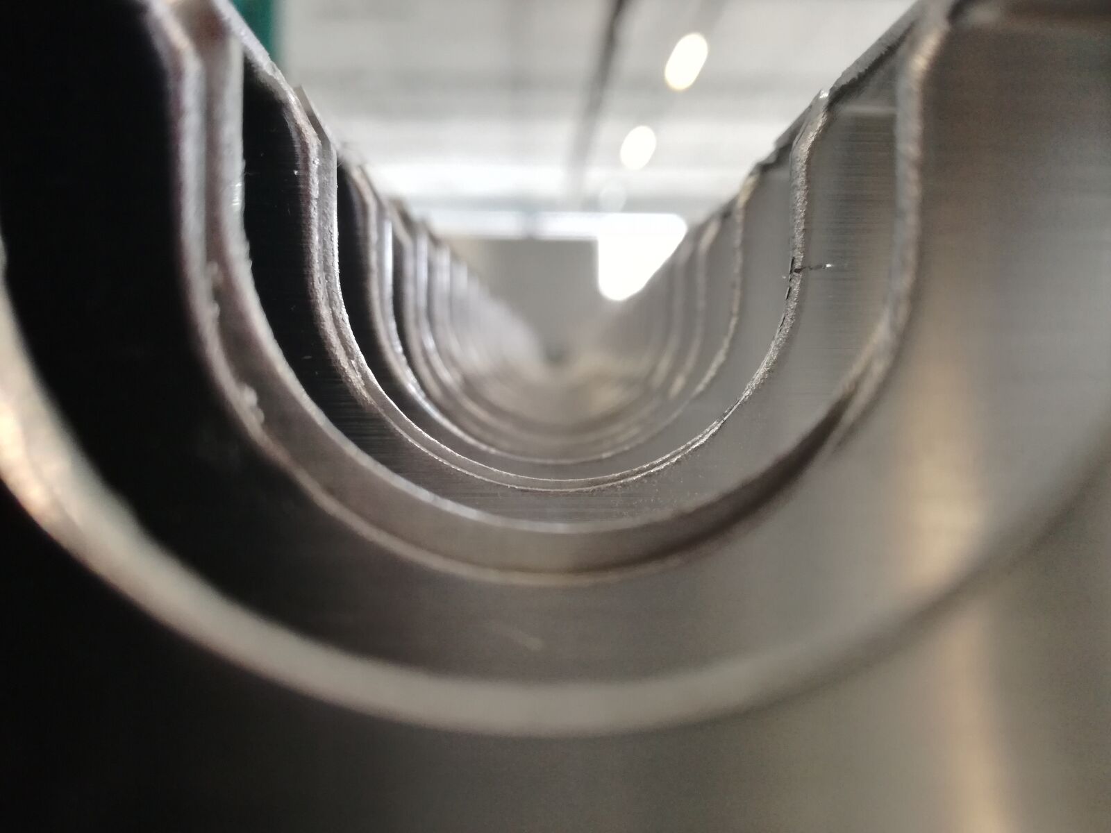 HUAWEI P9 LITE sample photo. Inside, pipe, abstract photography