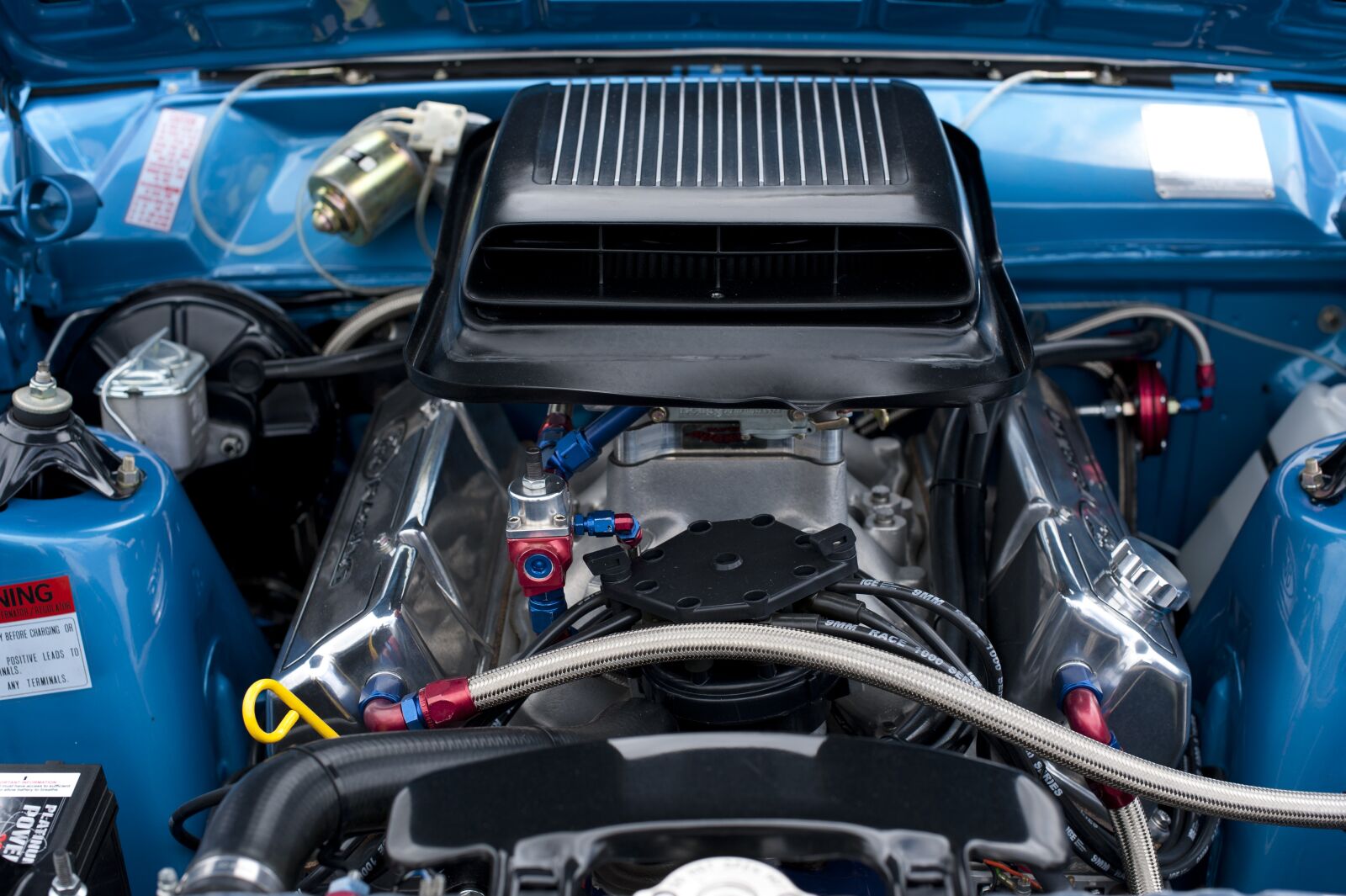 Nikon D700 sample photo. Ford, muscle car, engine photography