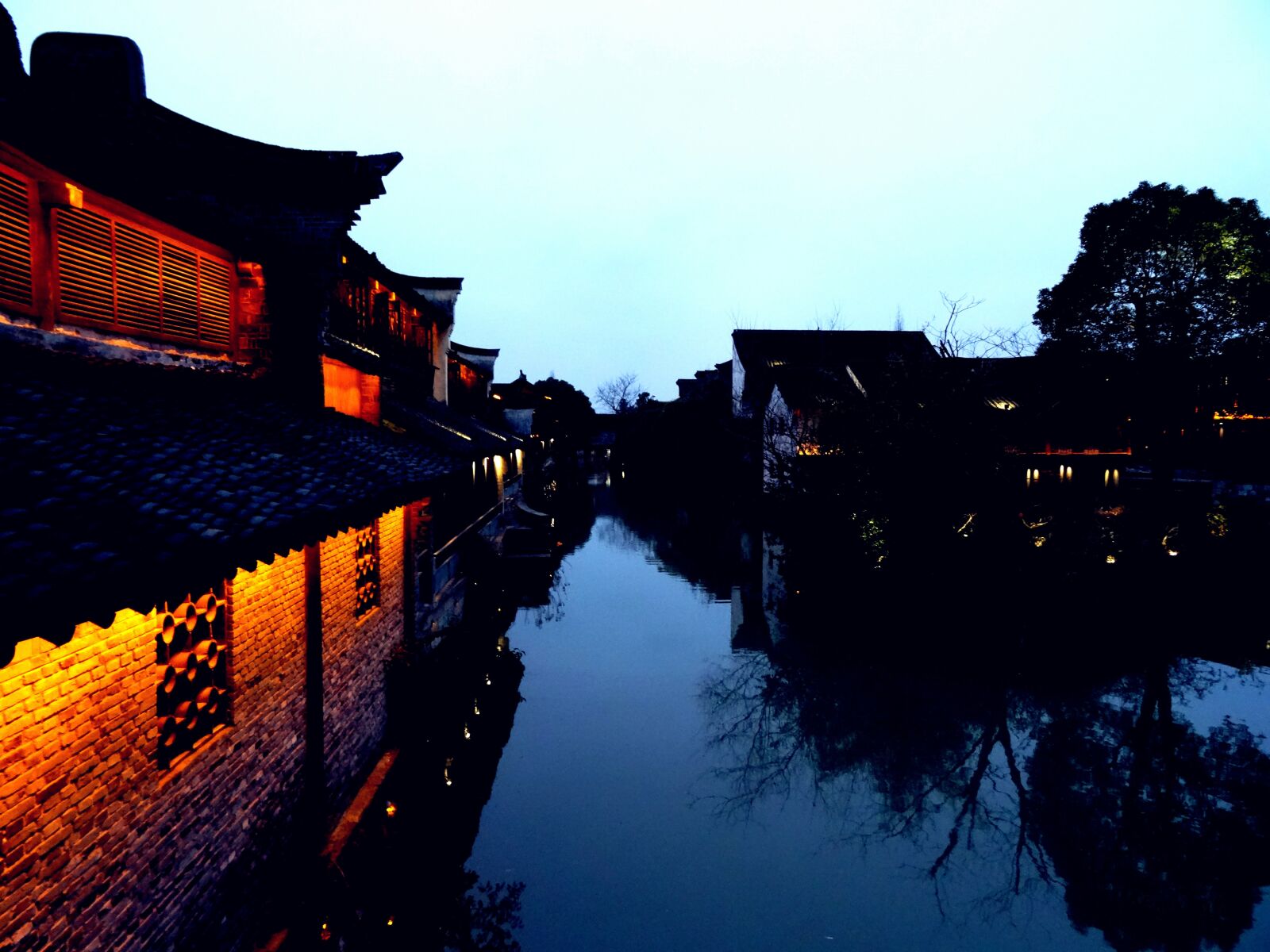 Sony DSC-HX50 sample photo. Wuzhen, night view, river photography