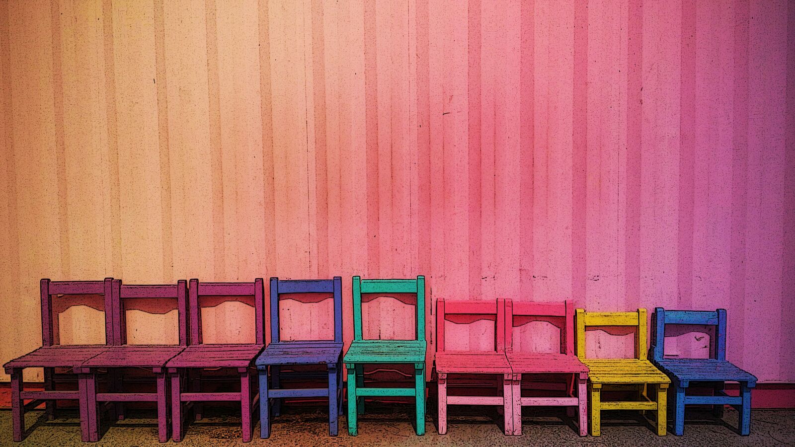 ASUS ZenFone 2 Laser (ZE500KL) sample photo. Rainbow, chair, settlement photography