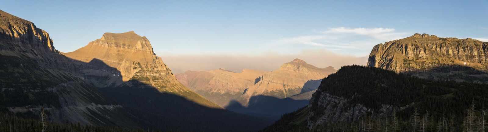 Canon EF 24-105mm F4L IS USM sample photo. Logan pass, panorama, landscape photography