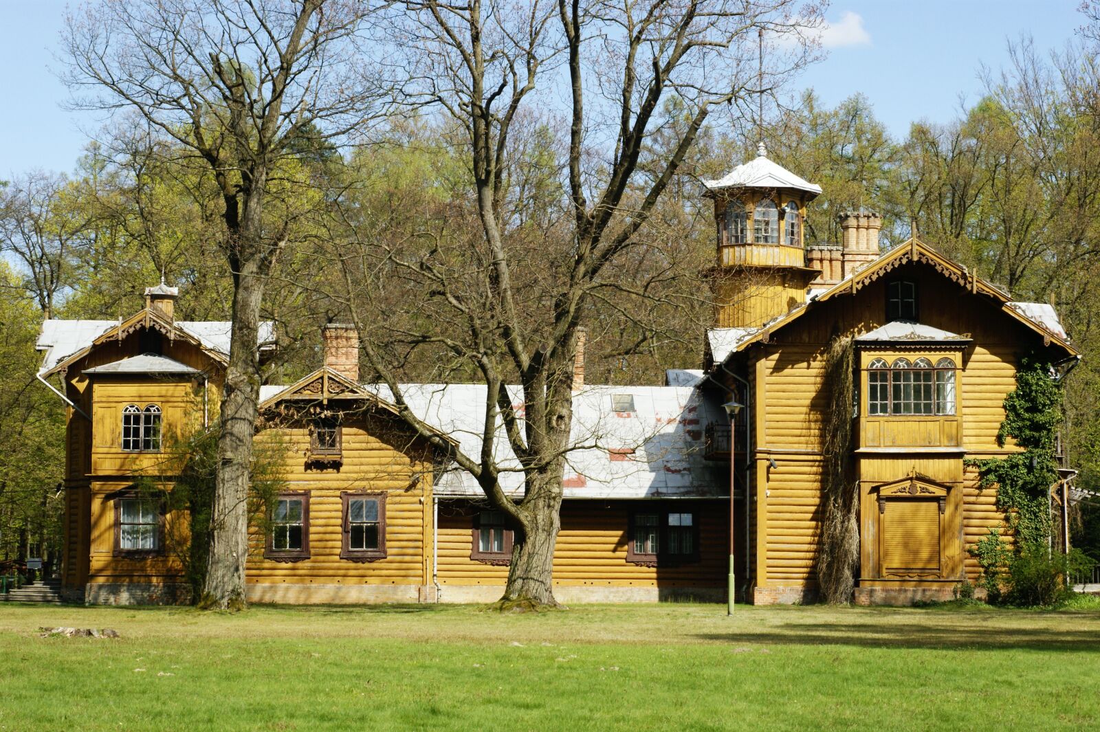 Sony Alpha DSLR-A290 sample photo. Forester, manor house, forest photography