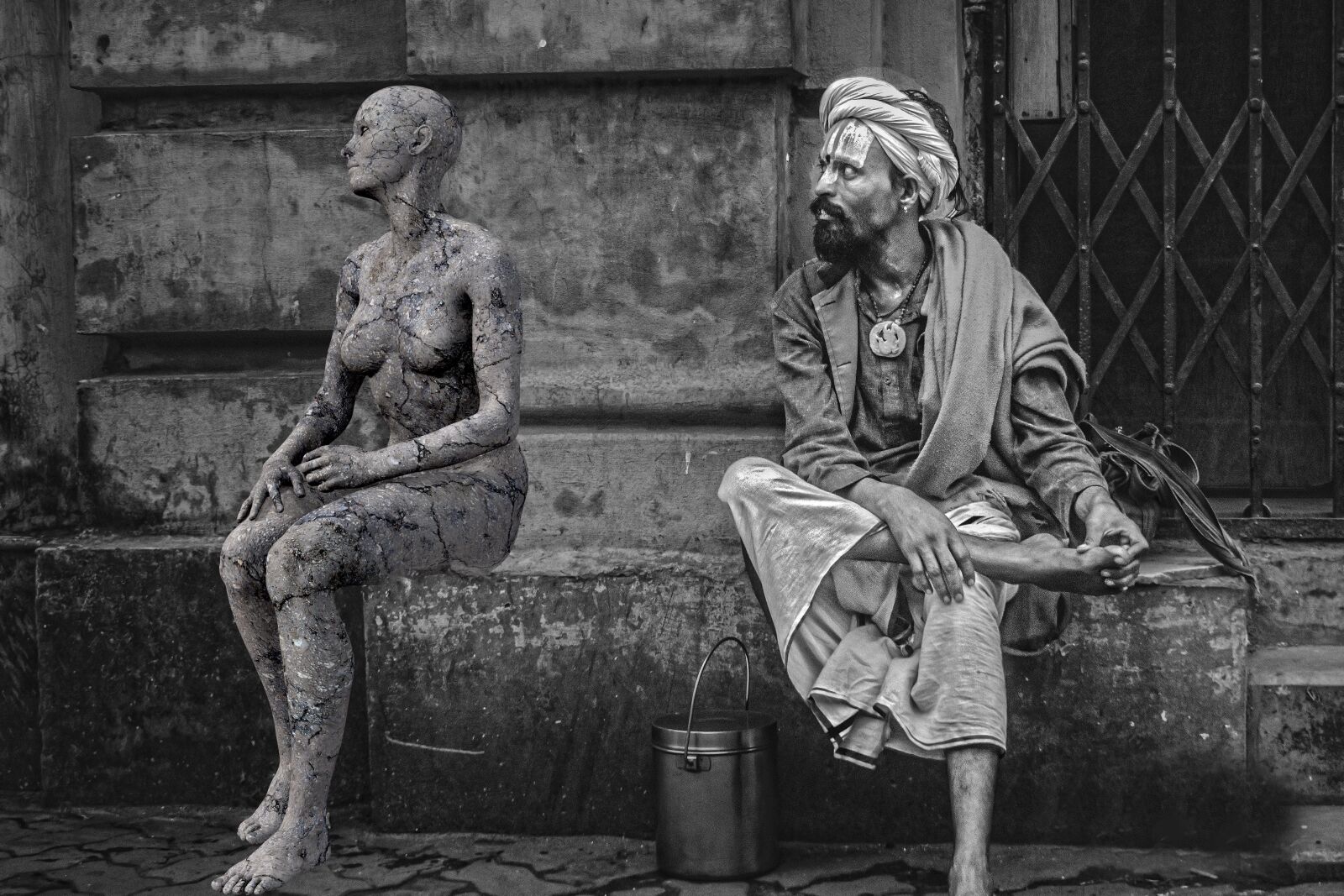 Nikon D3300 sample photo. Statue, man, woman photography