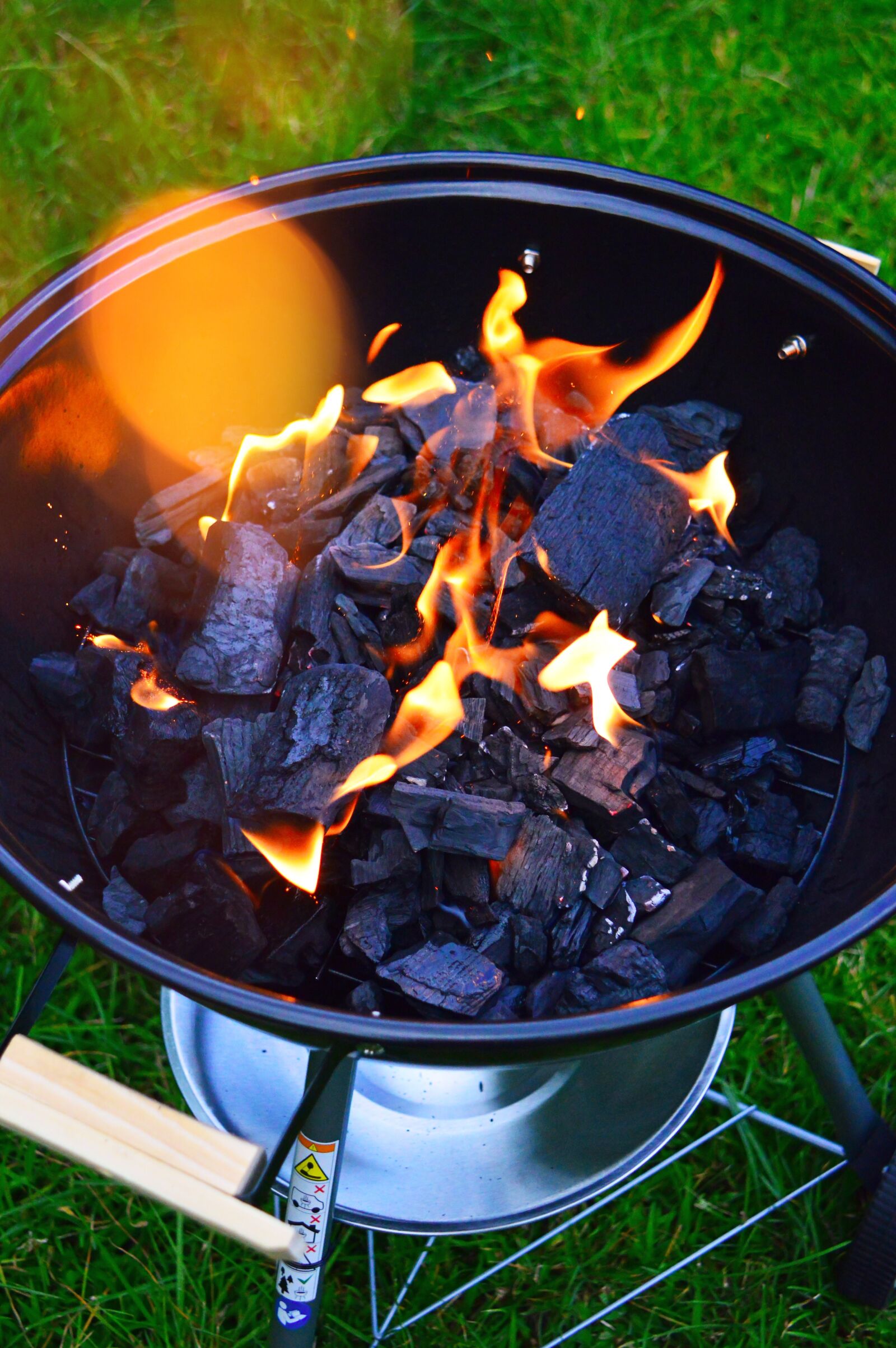 Nikon D3200 sample photo. Charcoal, garden party, baking photography