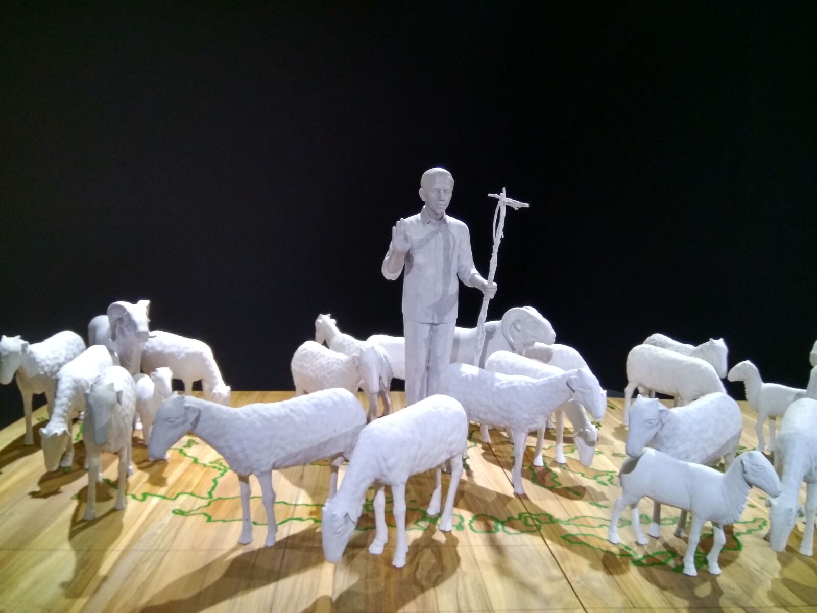 Xiaomi MI MAX sample photo. Art, sculpture, sheep photography