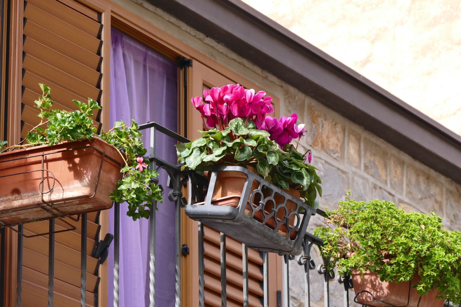 Panasonic Lumix DMC-FZ1000 sample photo. Balcony, flowers, flower boxes photography