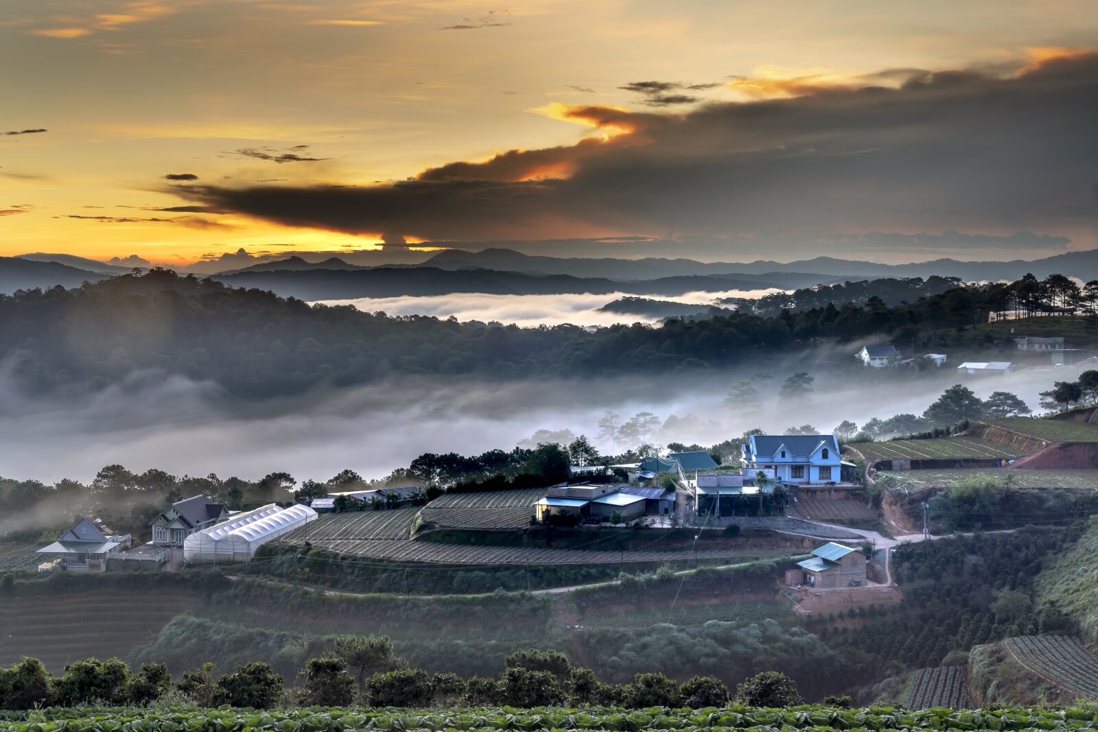 Sony FE 24-70mm F2.8 GM sample photo. Dalat, nice, clouds photography