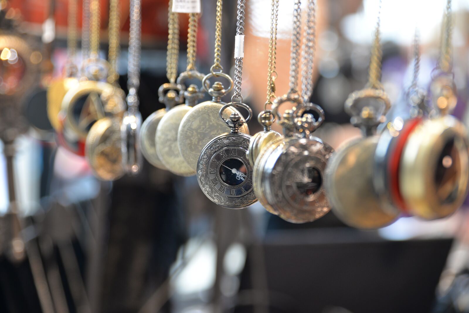 Nikon D610 sample photo. Comiccon, steampunk, pocket watch photography