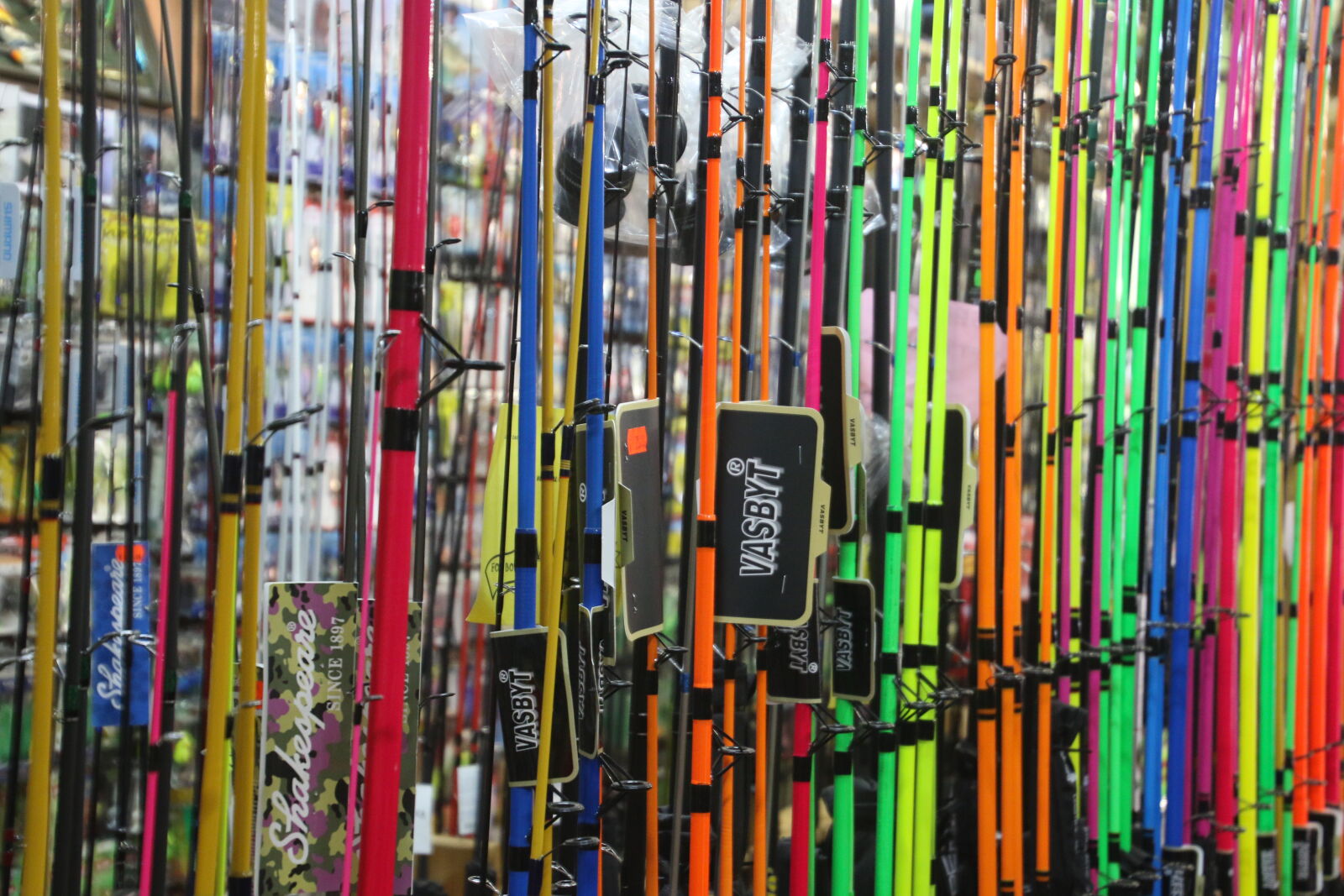Canon EOS 7D Mark II sample photo. Colorful, fishing, fishing, pole photography
