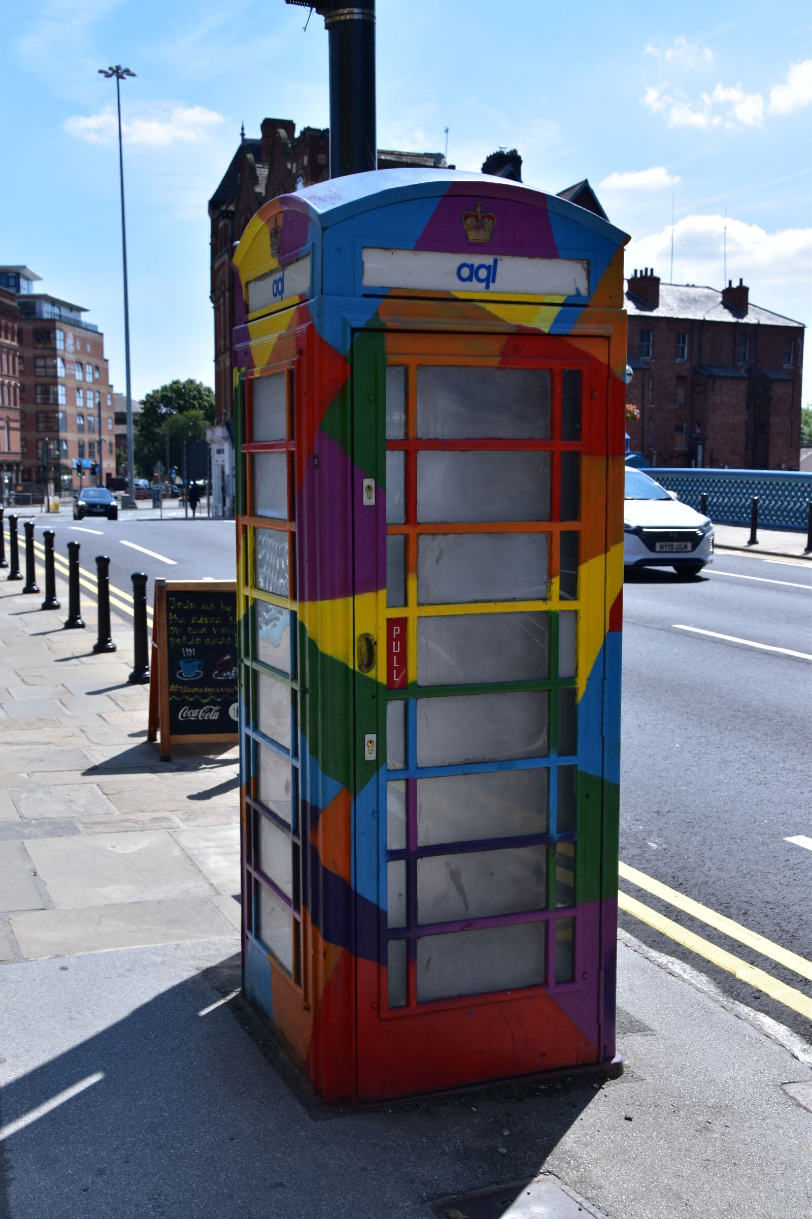 Nikon D5600 sample photo. Lgbt, rainbow, phone box photography