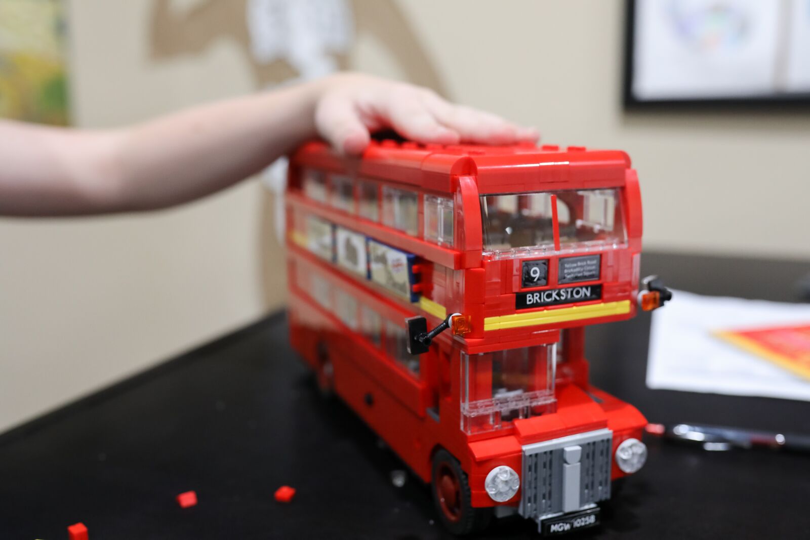 Sigma 35mm F1.4 DG HSM Art sample photo. Bus, lego, toy photography
