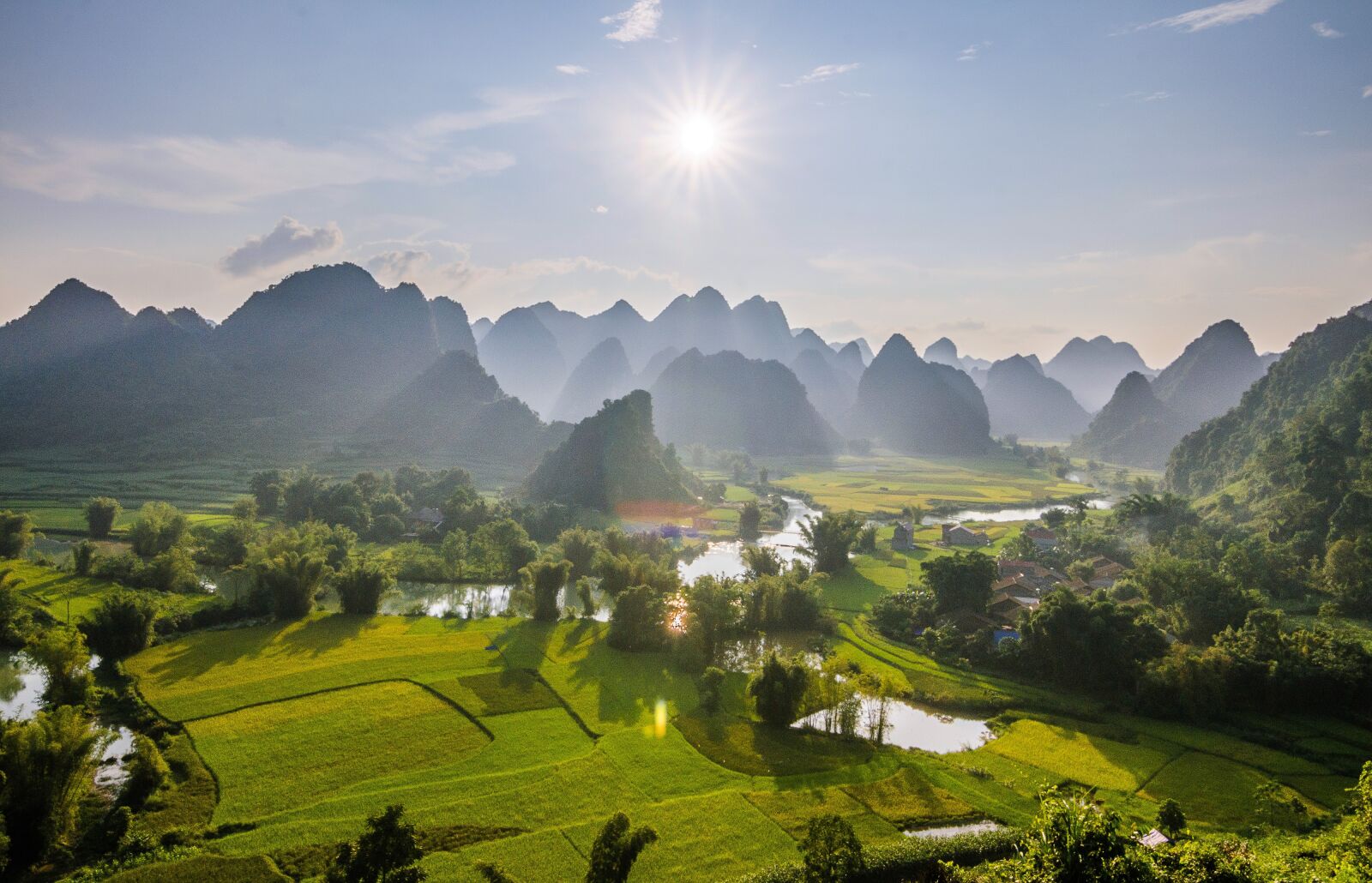 Nikon D5100 sample photo. Rice fields, sunset, trungkhanh photography