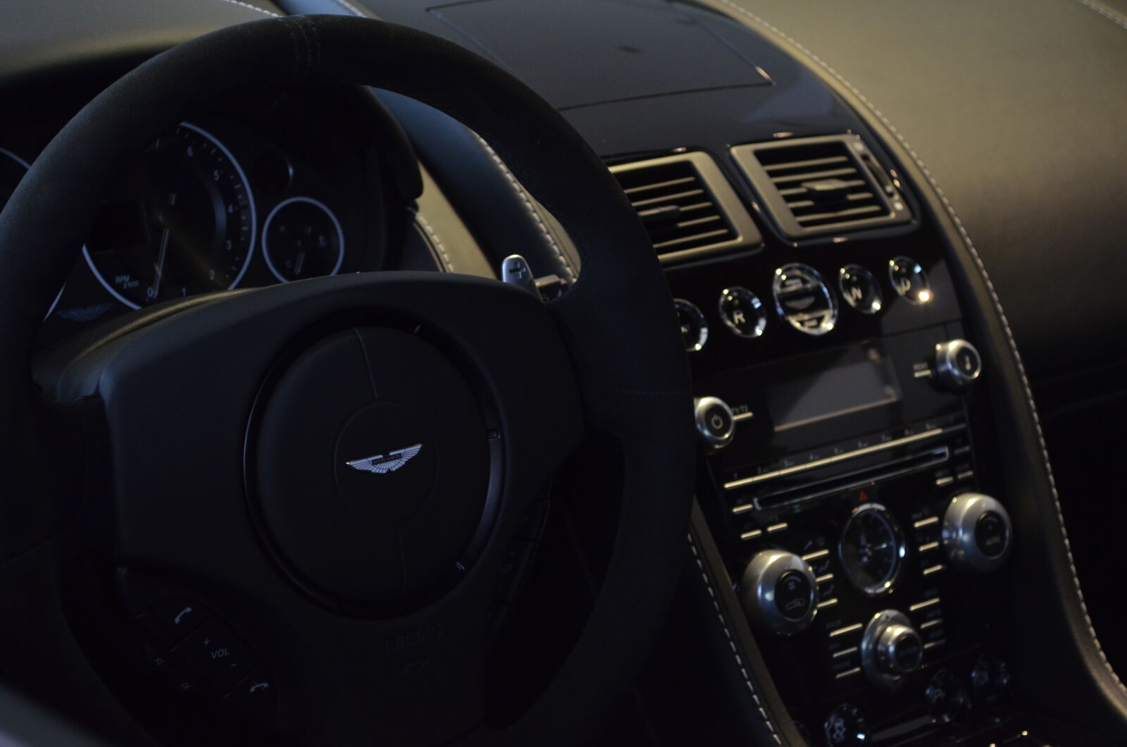 Nikon D5100 sample photo. Aston, martin, car, interiour photography