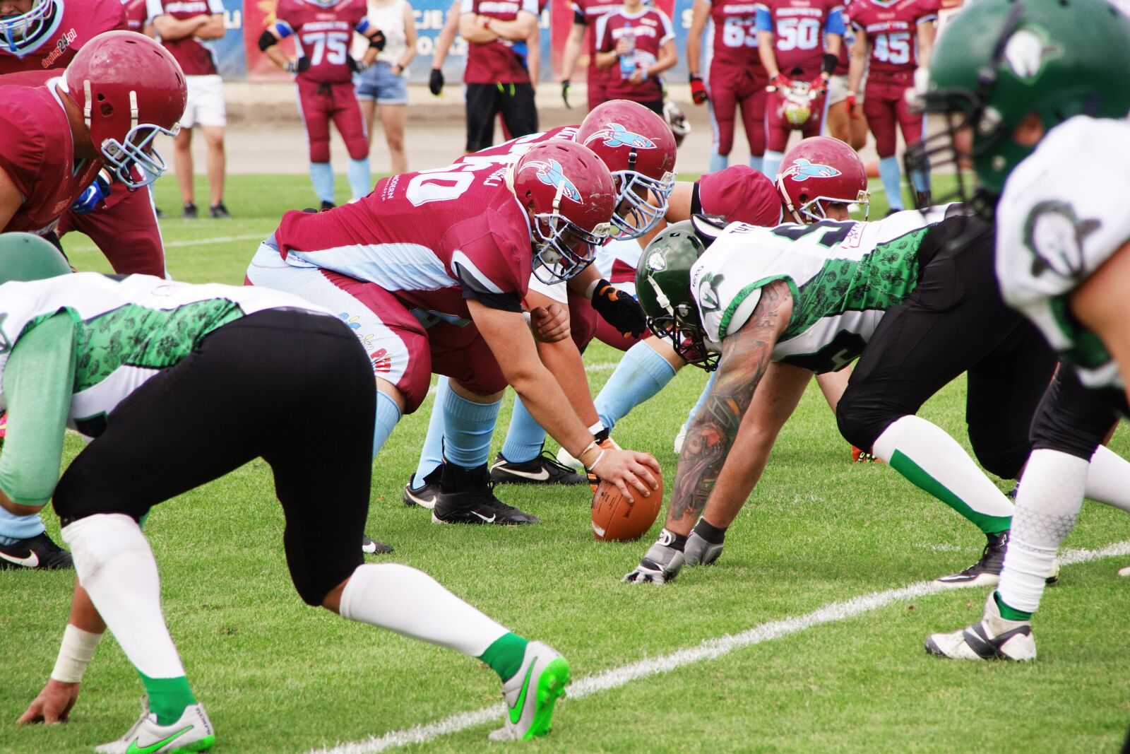 Sony SLT-A68 + Sony DT 18-200mm F3.5-6.3 sample photo. American football, match, sport photography