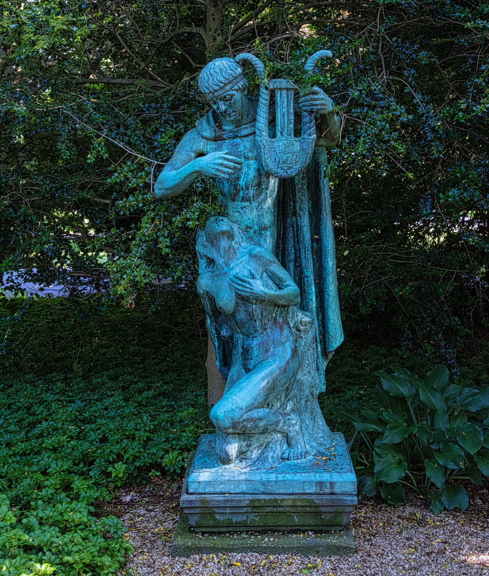 Nikon D750 sample photo. Statue, garden, estate photography