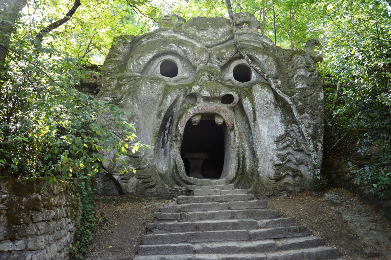 Nikon D3200 sample photo. Bomarzo, forest, monsters photography