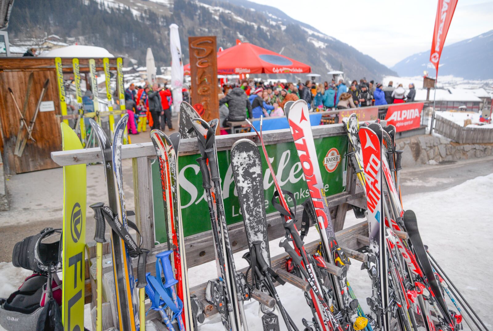 Nikon D610 sample photo. Ski, apres ski, winter photography