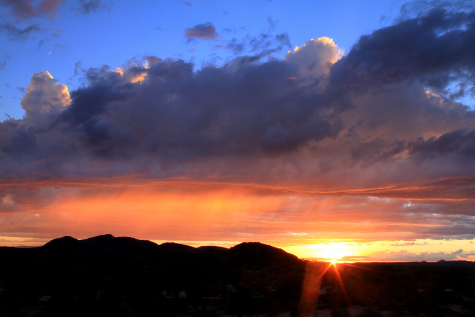 Canon EOS 7D sample photo. Desert monsoon, sunset, arizona photography