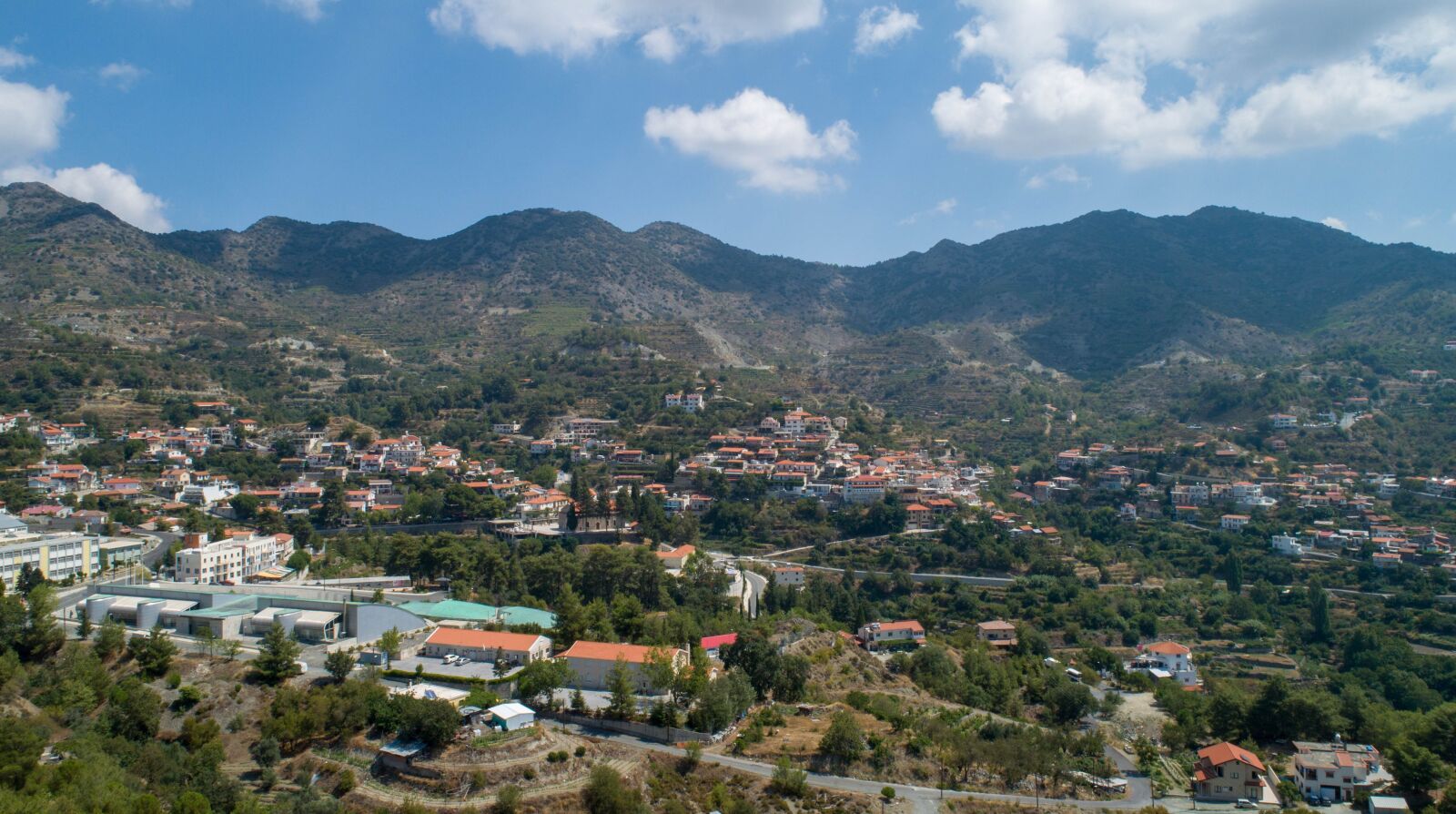 DJI FC6310 sample photo. Village, mountain village, panorama photography