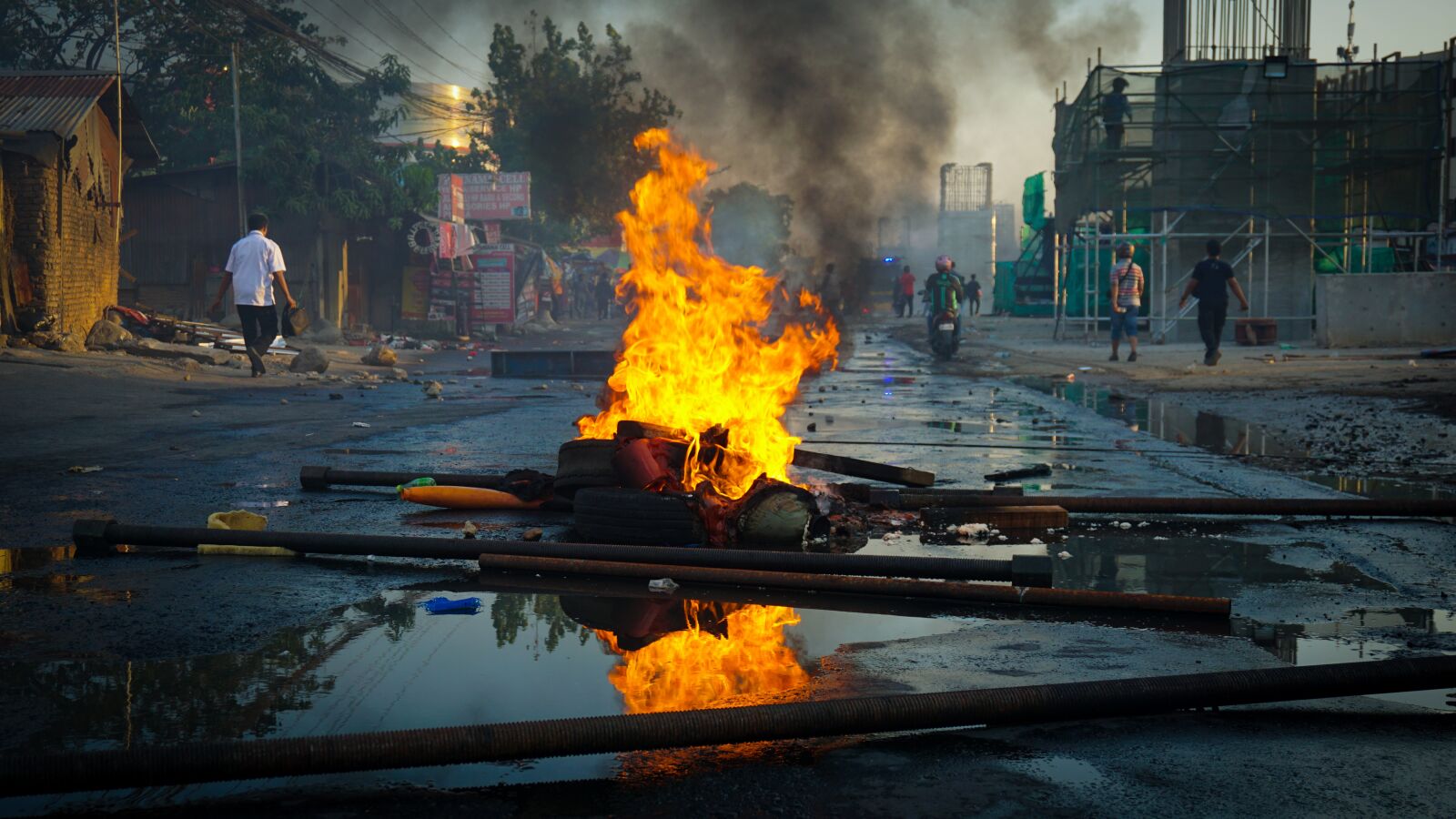 Sony a6000 sample photo. Aftermath, riot, protest photography