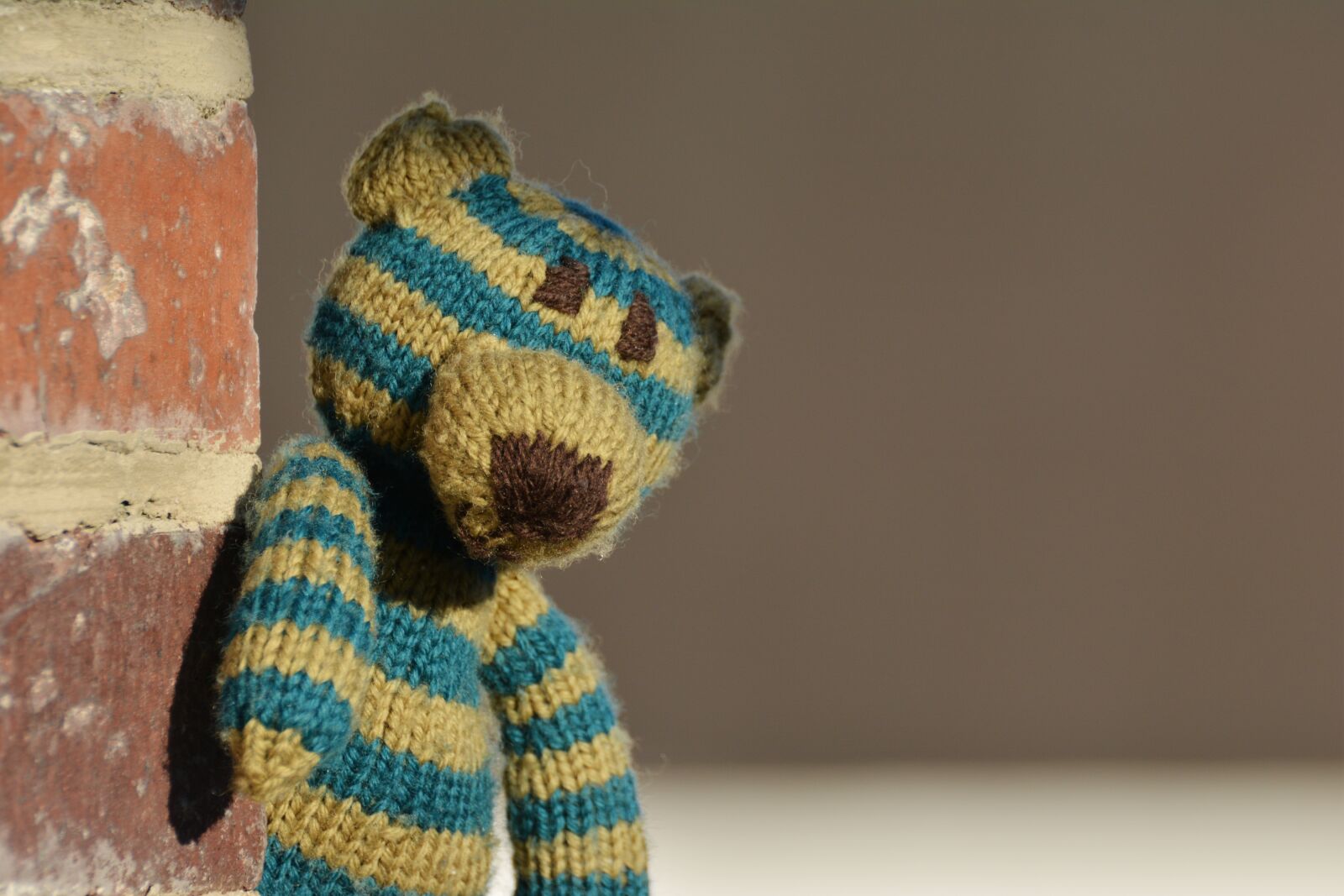 Nikon D5200 sample photo. Teddy, teddy bear, knitted photography