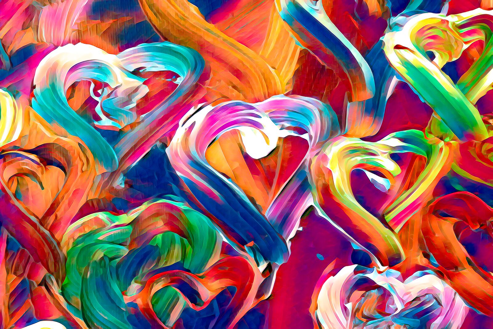 Canon EOS 90D sample photo. Hearts, paint, painting photography