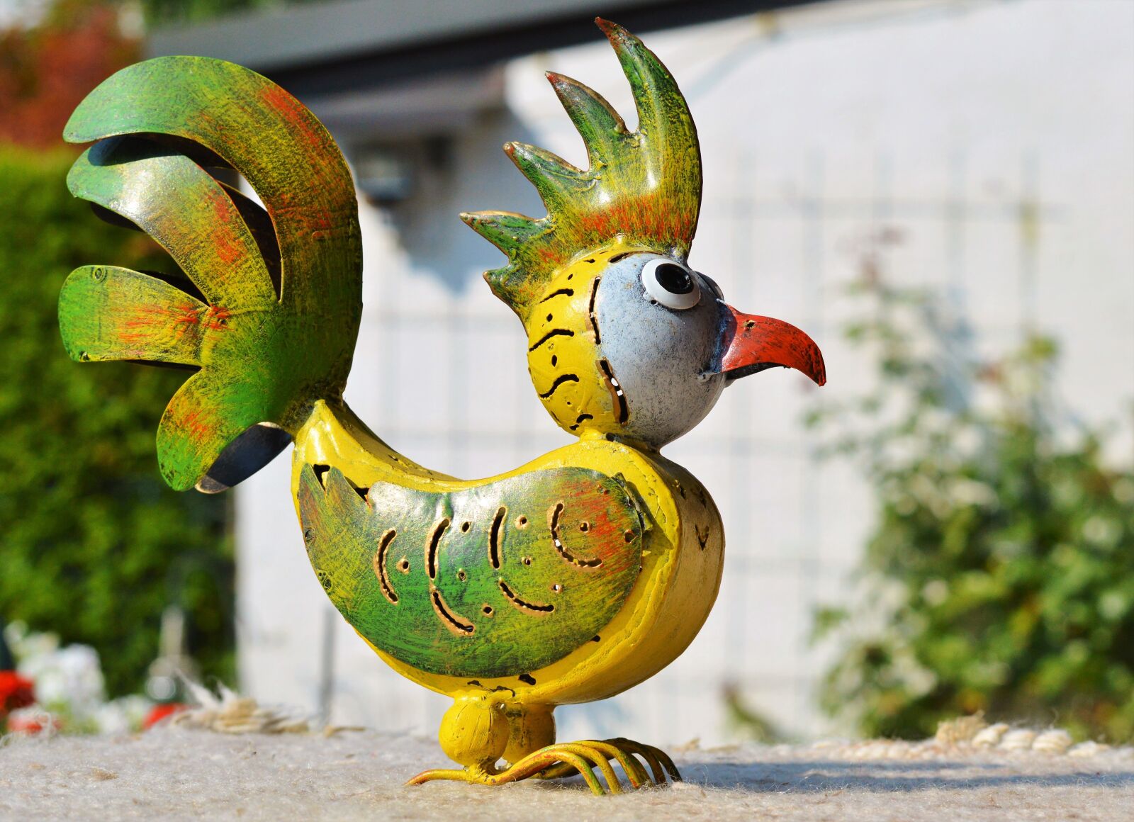 Nikon D3200 sample photo. Bird, metal bird, deco photography