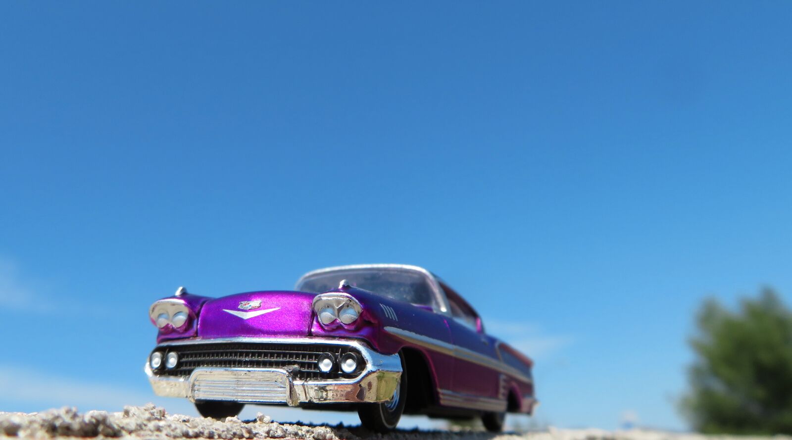 Canon PowerShot SX720 HS sample photo. Car, chevrolet impala, purple photography