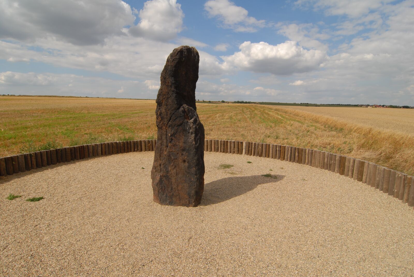 Nikon D200 sample photo. Stone, menhir, field photography