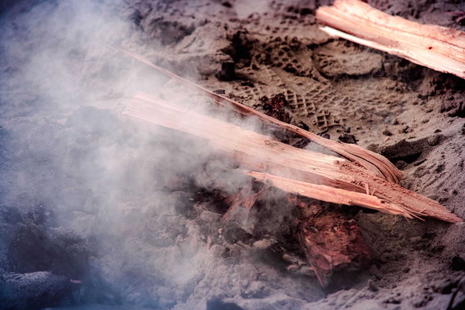Nikon D5200 sample photo. Firewood, fire, wood, smoke photography