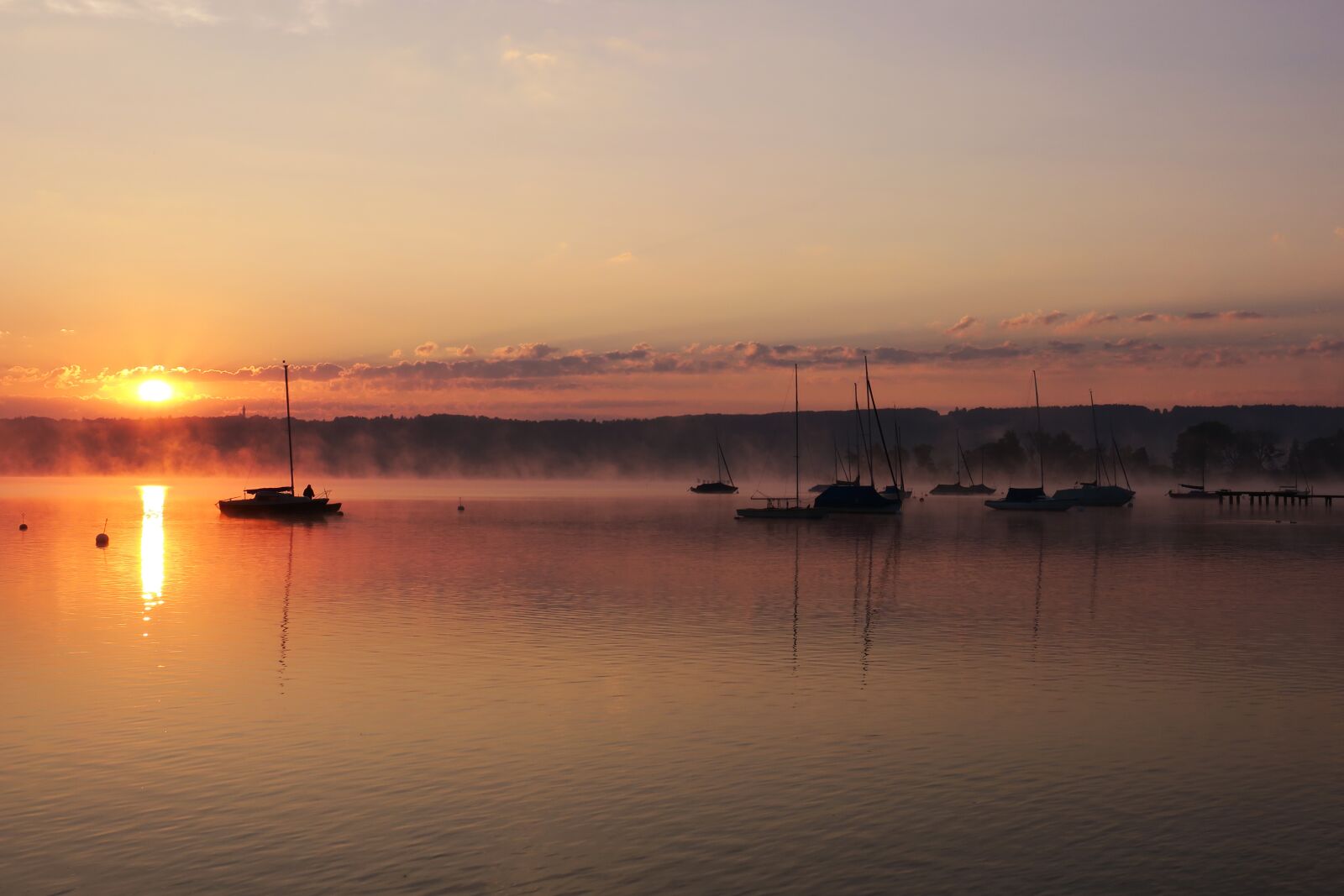 Canon PowerShot G3 X sample photo. Ammersee, sunrise, morning sun photography