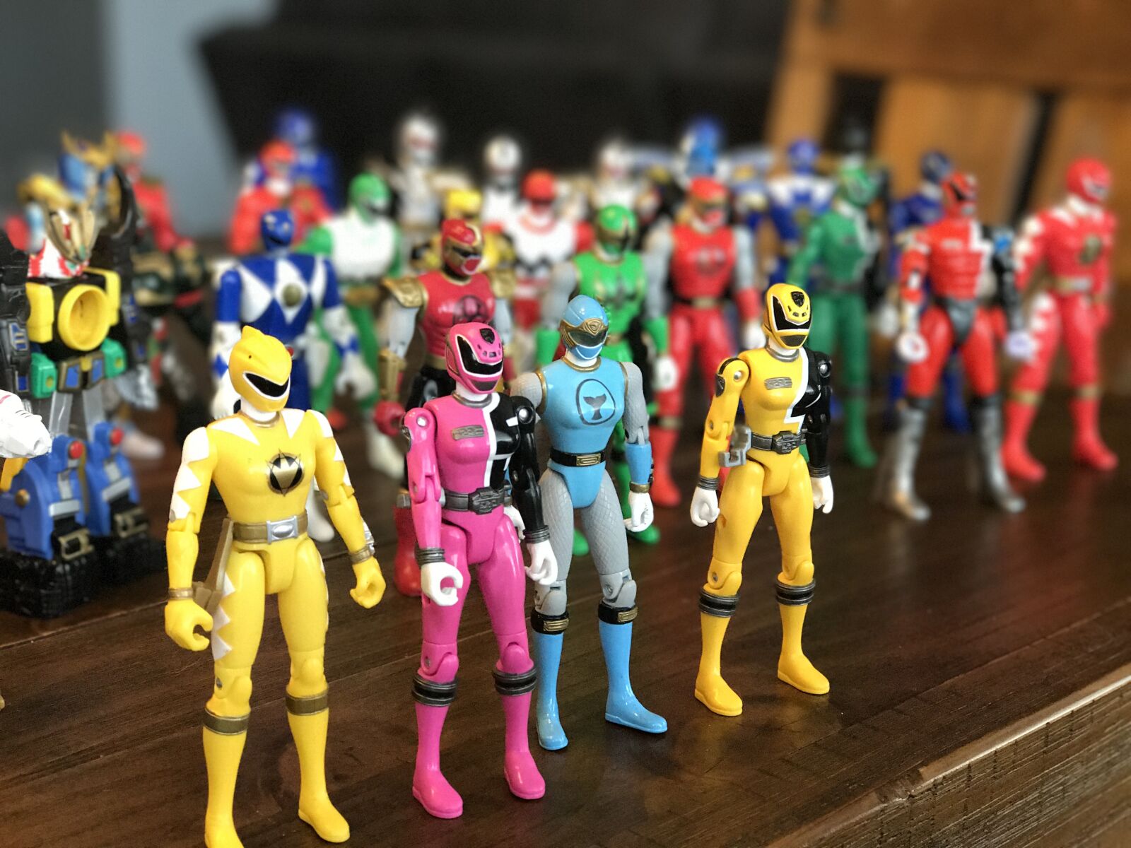 iPhone 7 Plus back iSight Duo camera 6.6mm f/2.8 sample photo. Power, rangers, toys photography
