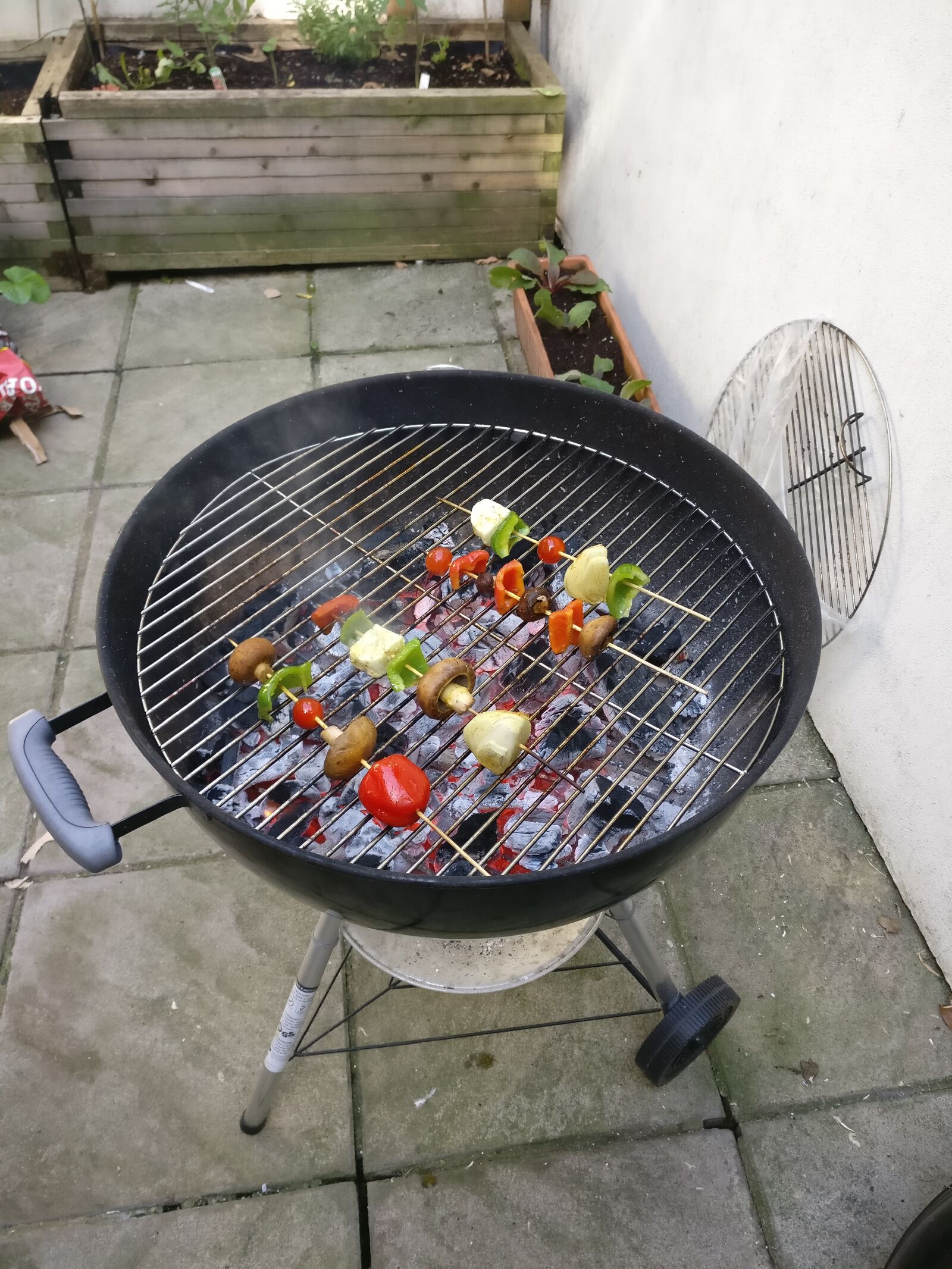 OnePlus A3003 sample photo. Barbecue, grill, vegetarian photography
