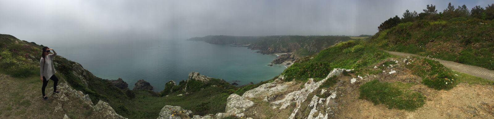 Apple iPhone 6 sample photo. Cliffside, rocks, sea, panoramic photography