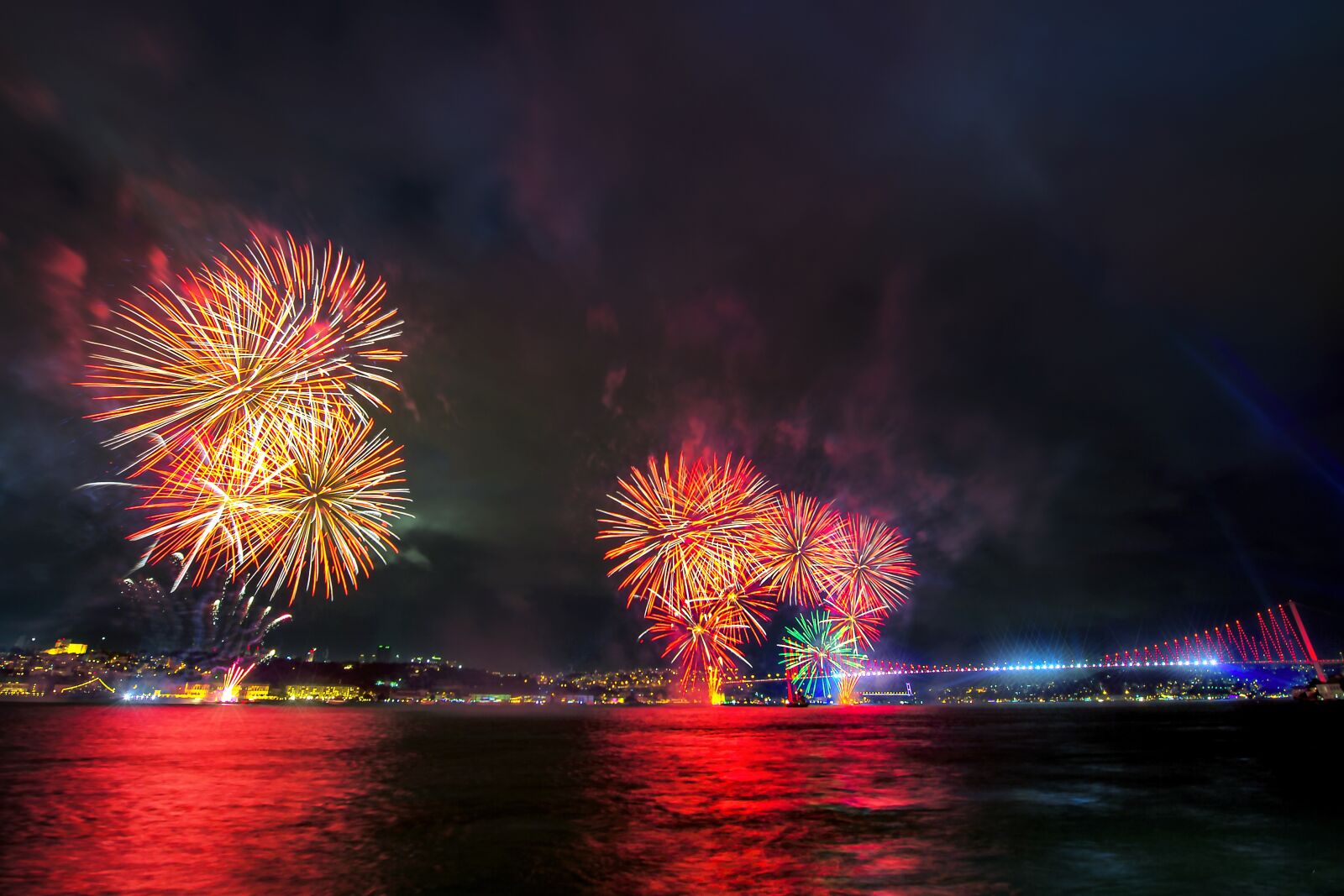 Nikon D3S sample photo. Fireworks, night, nightscape photography