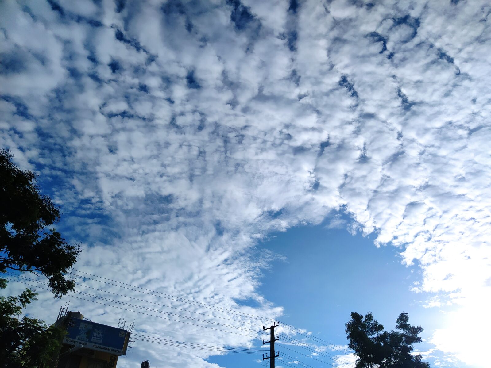Xiaomi Mi A3 sample photo. India, clouds, morning photography