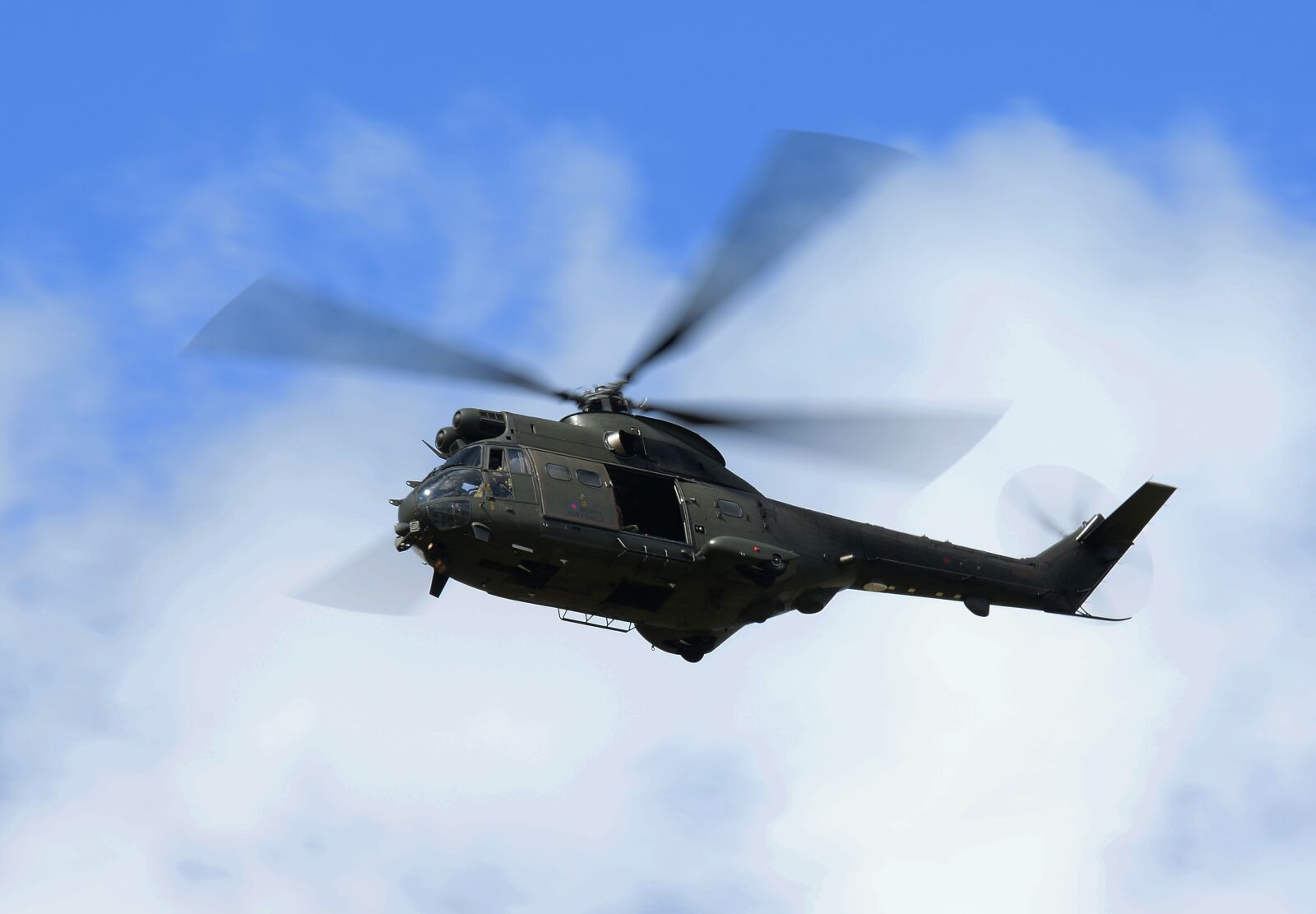 Nikon D7100 sample photo. Helicopter, puma, raf photography
