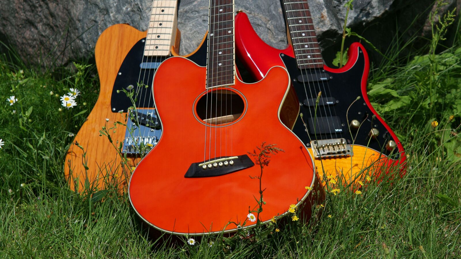 Canon EOS 700D (EOS Rebel T5i / EOS Kiss X7i) sample photo. Guitar, music, meadow photography